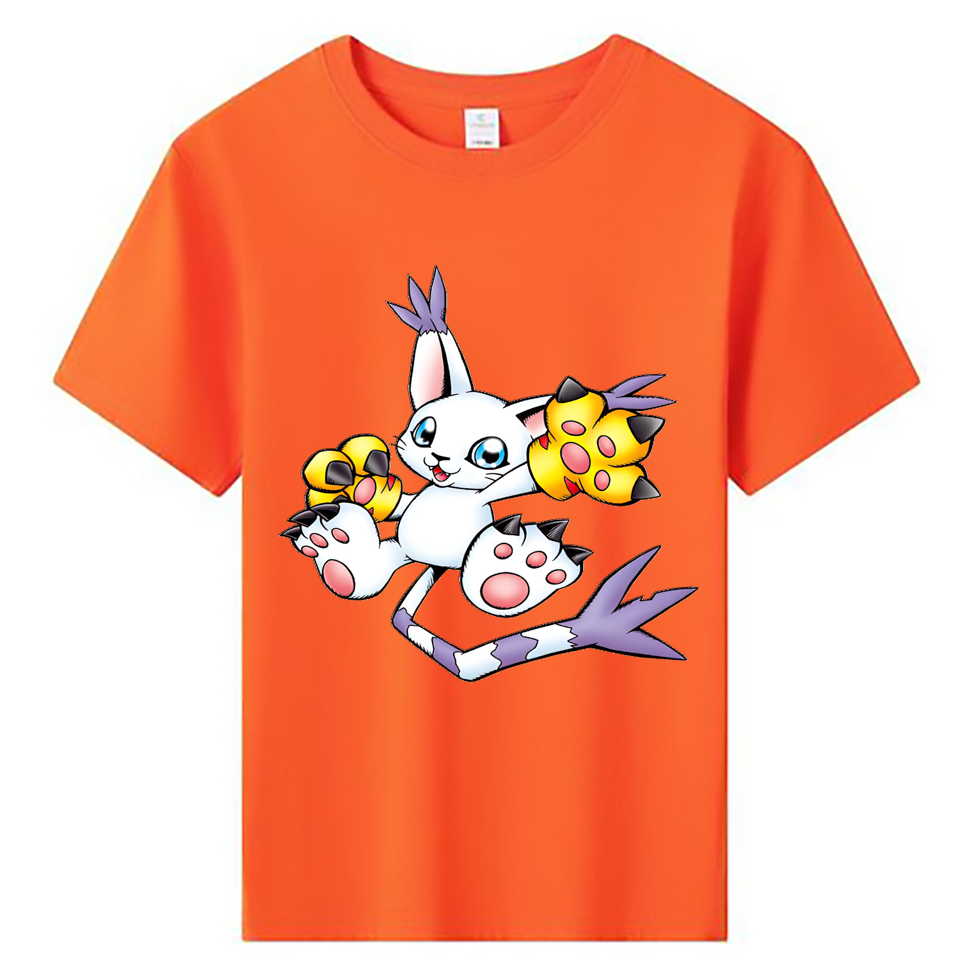 （画像用） Digimon デジタルモンスター/デジモン 綿100％キッズTシャツ（フロントプリント）