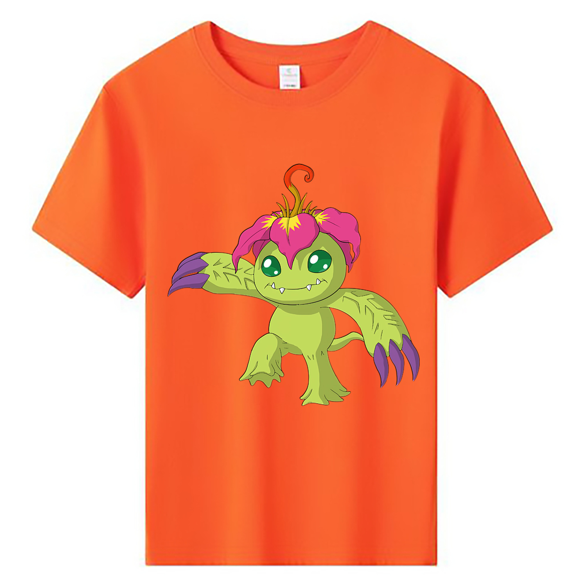 （画像用） Digimon デジタルモンスター/デジモン 綿100％キッズTシャツ（フロントプリント）