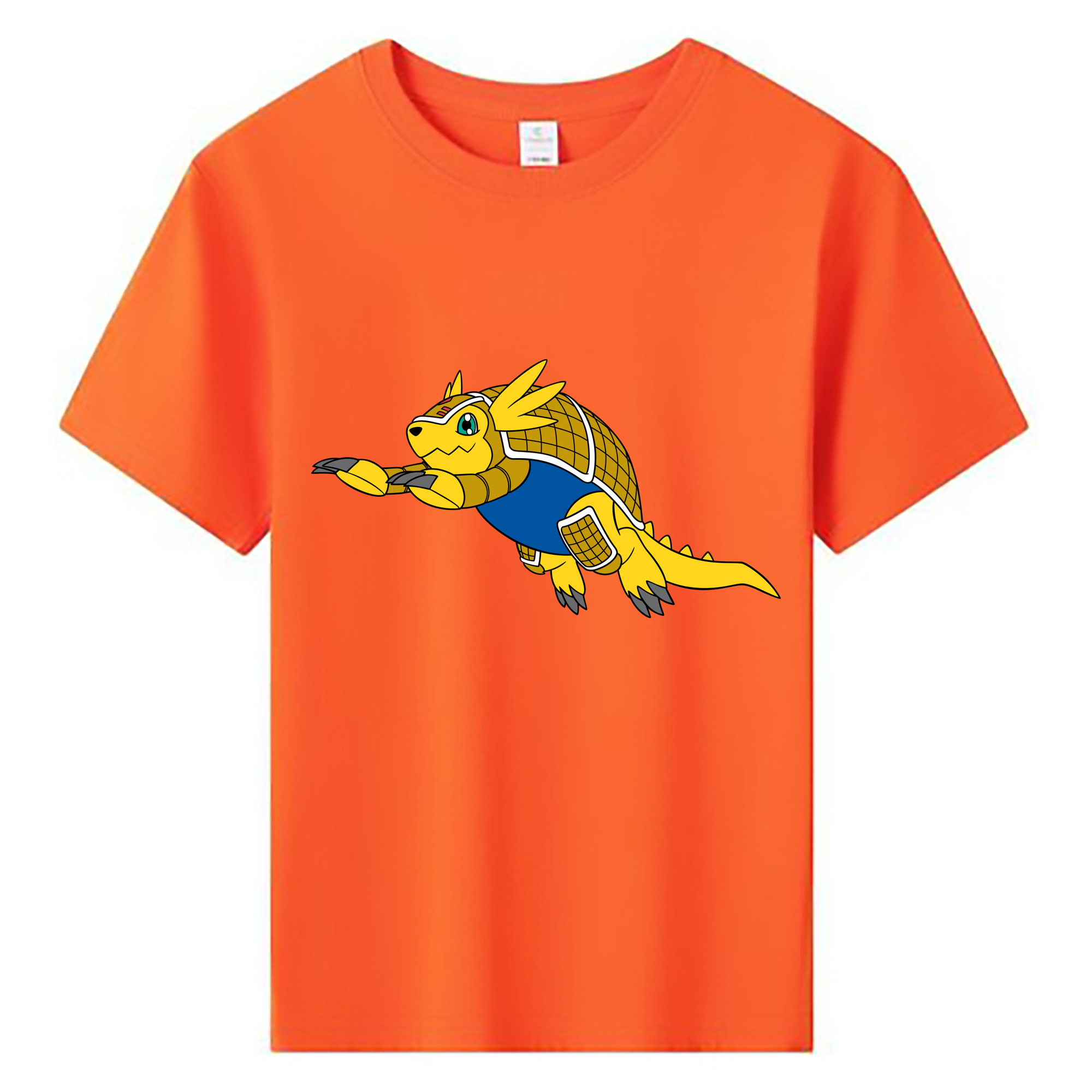 （画像用） Digimon デジタルモンスター/デジモン 綿100％キッズTシャツ（フロントプリント）