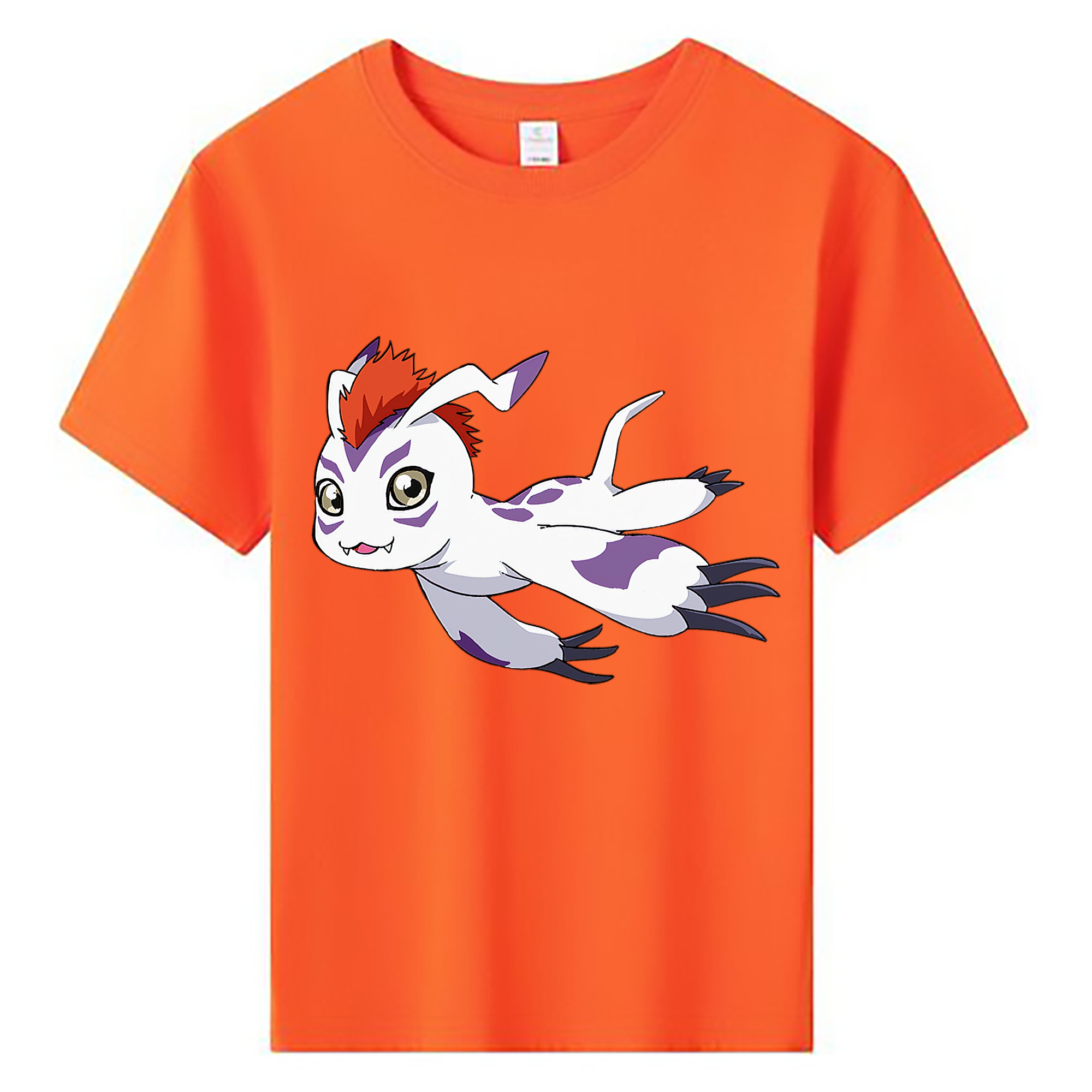 （画像用） Digimon デジタルモンスター/デジモン 綿100％キッズTシャツ（フロントプリント）