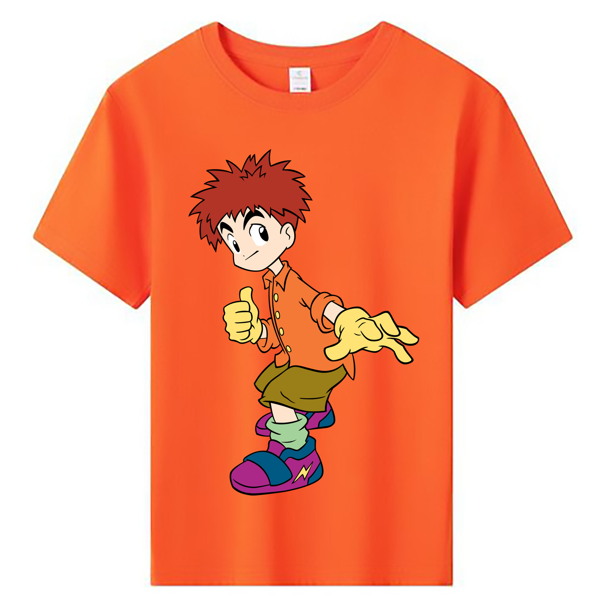 （画像用） Digimon デジタルモンスター/デジモン 綿100％キッズTシャツ（フロントプリント）