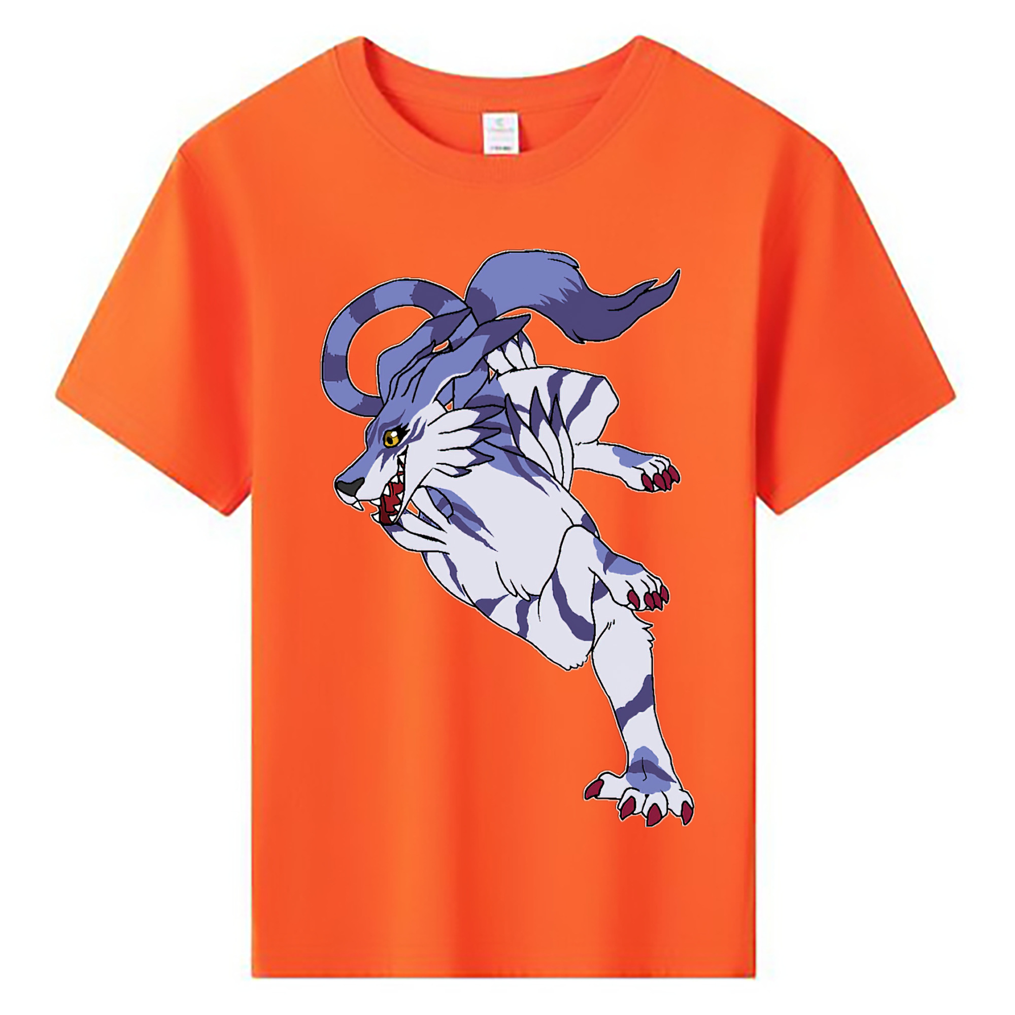 （画像用） Digimon デジタルモンスター/デジモン 綿100％キッズTシャツ（フロントプリント）