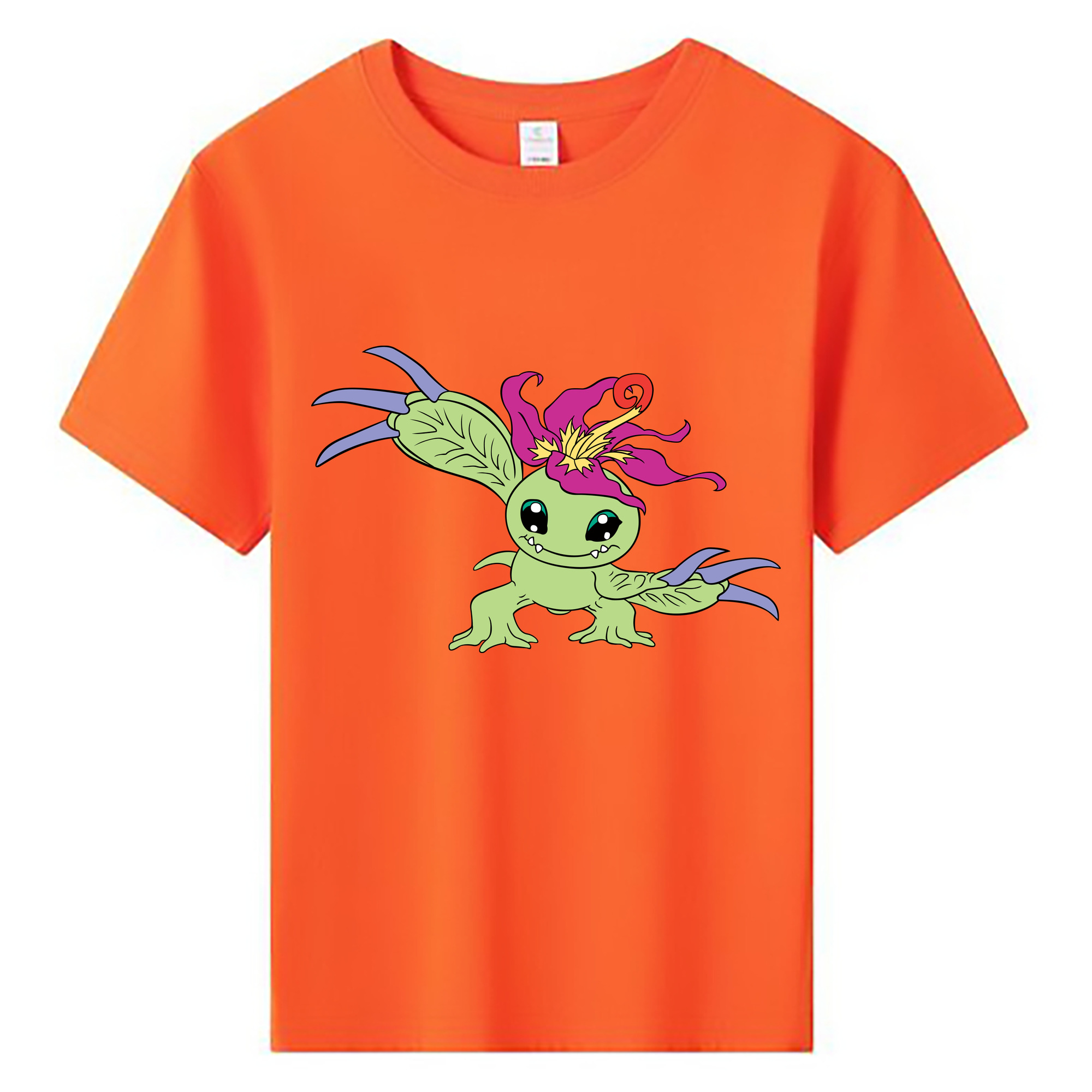 （画像用） Digimon デジタルモンスター/デジモン 綿100％キッズTシャツ（フロントプリント）