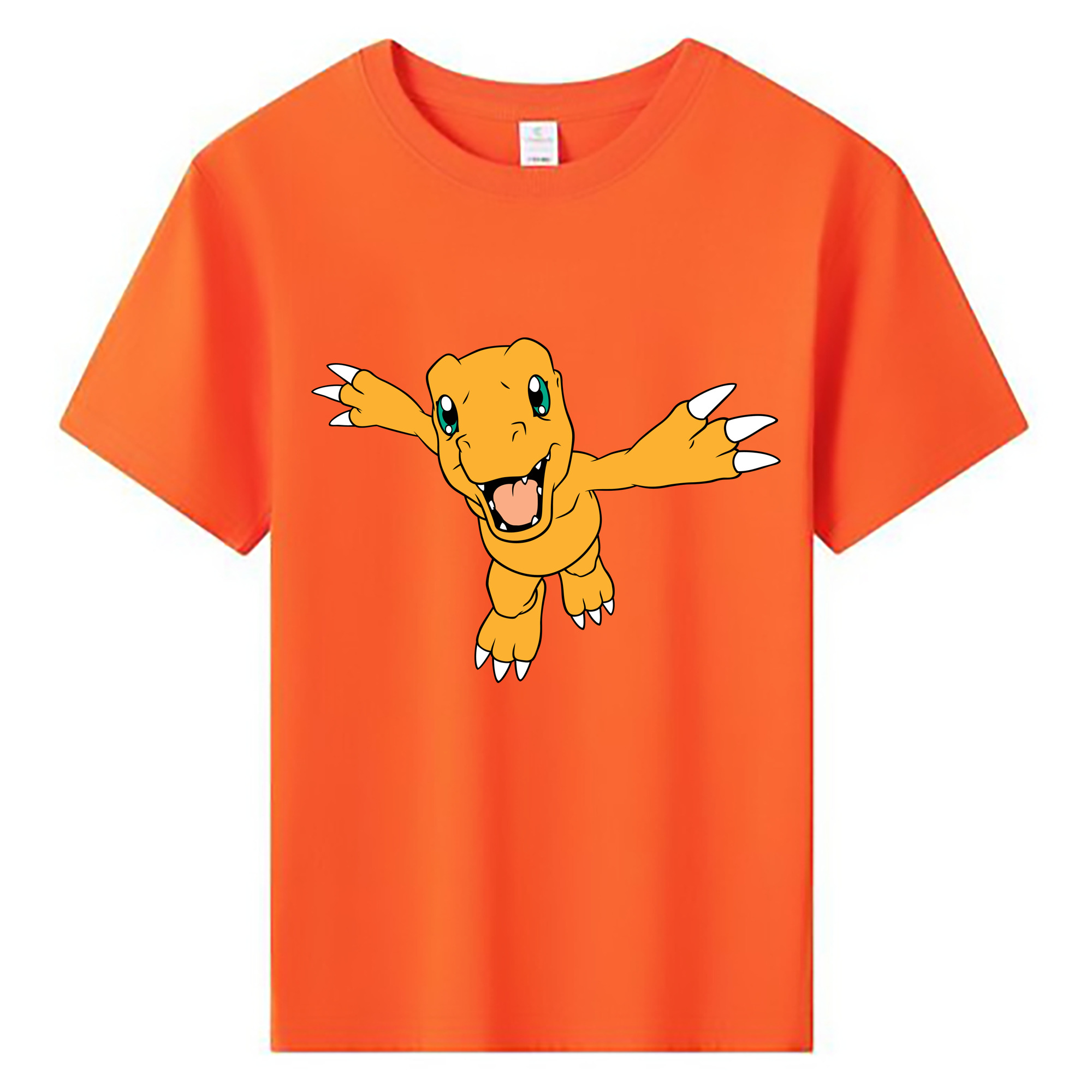 （画像用） Digimon デジタルモンスター/デジモン 綿100％キッズTシャツ（フロントプリント）