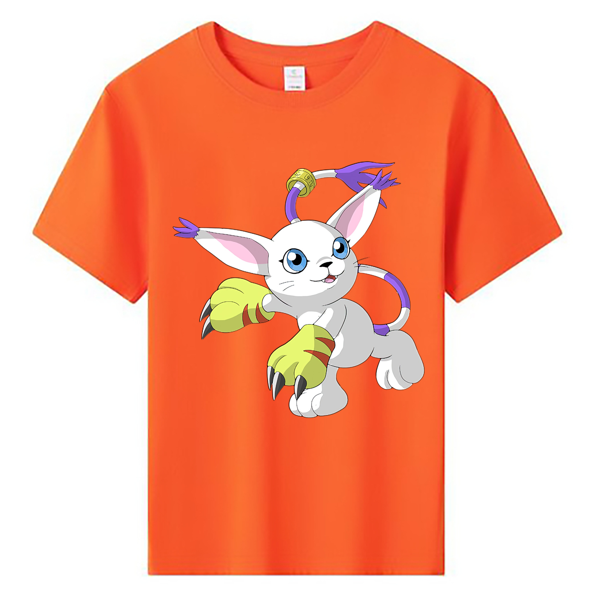 （画像用） Digimon デジタルモンスター/デジモン 綿100％キッズTシャツ（フロントプリント）