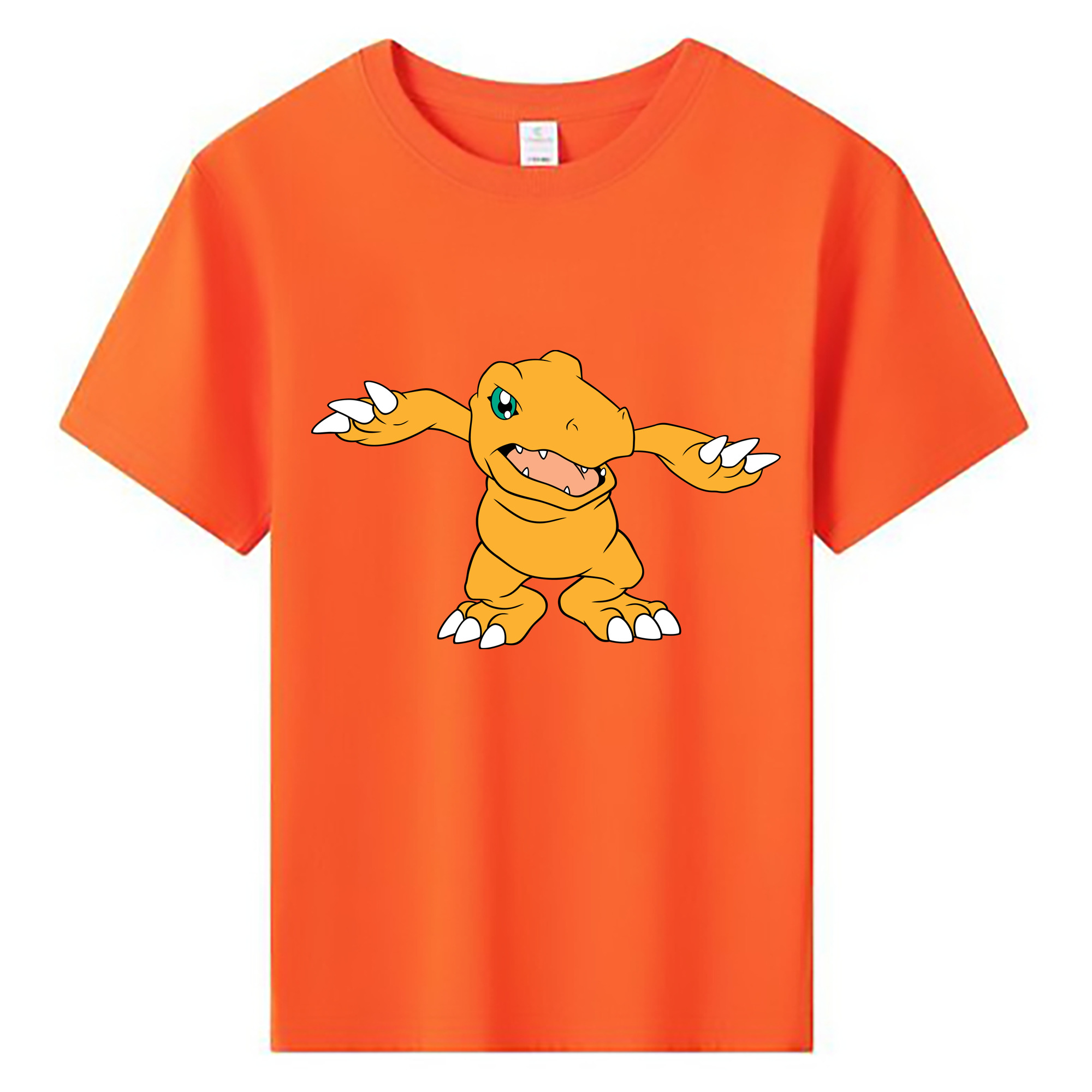 （画像用） Digimon デジタルモンスター/デジモン 綿100％キッズTシャツ（フロントプリント）
