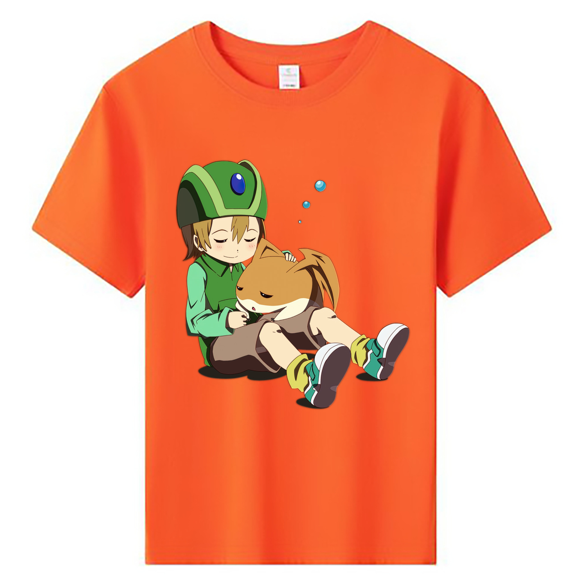 （画像用） Digimon デジタルモンスター/デジモン 綿100％キッズTシャツ（フロントプリント）