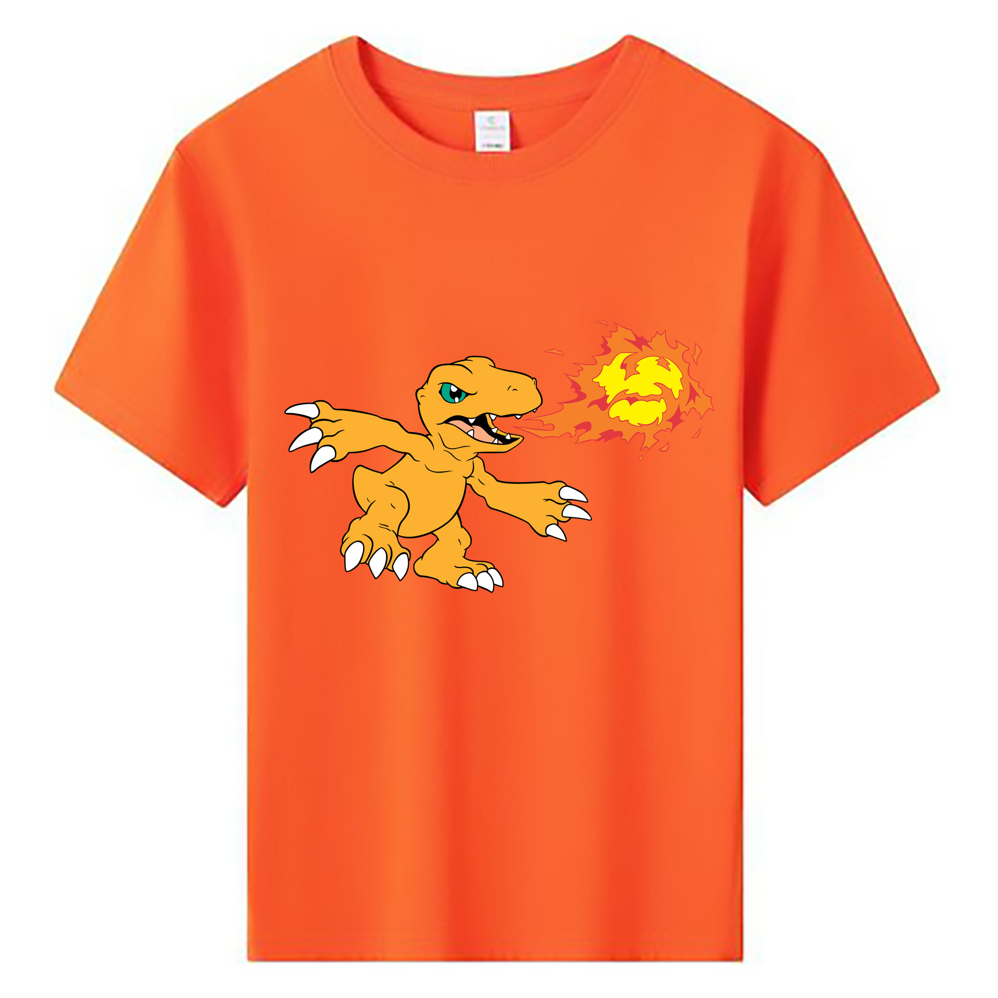 （画像用） Digimon デジタルモンスター/デジモン 綿100％キッズTシャツ（フロントプリント）