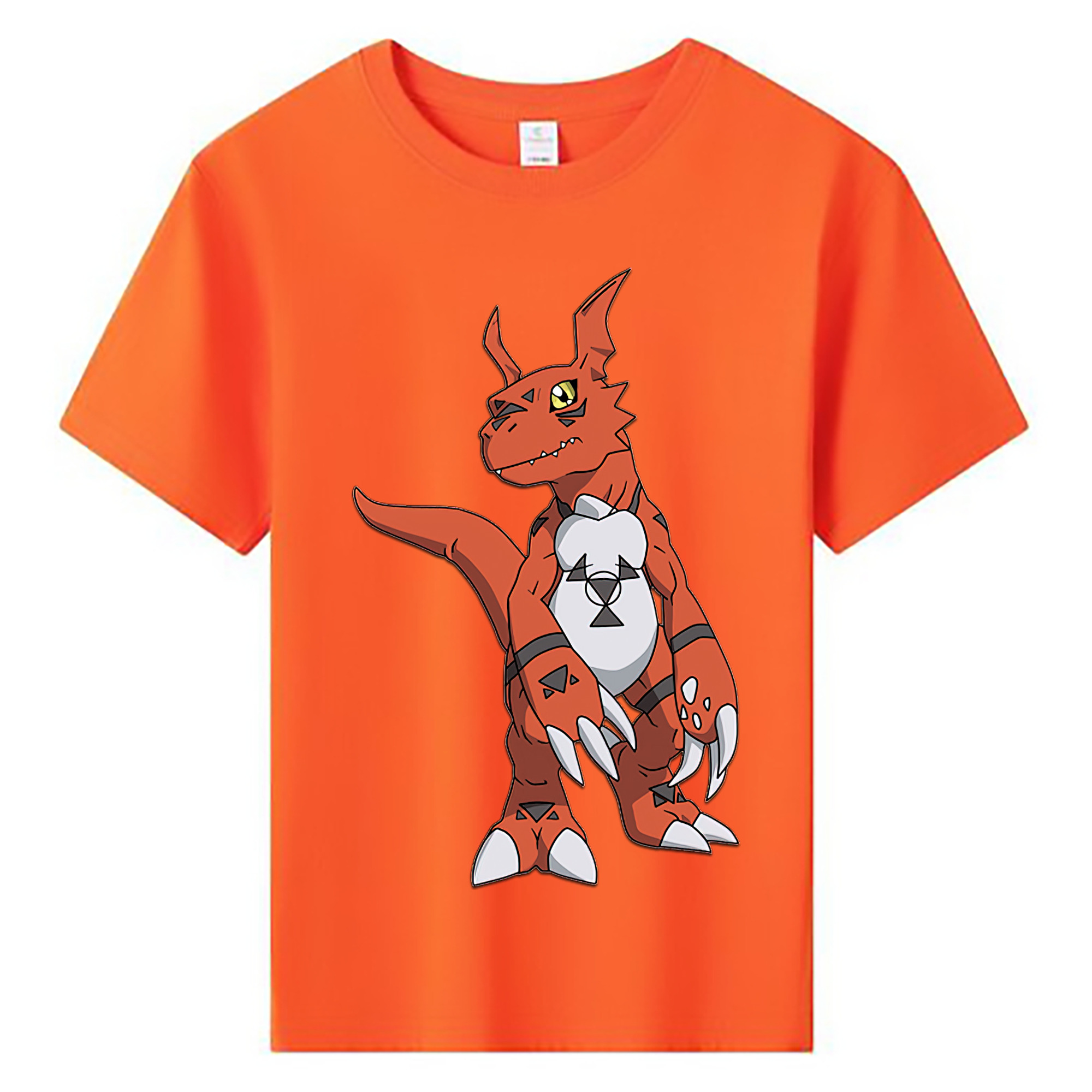 （画像用） Digimon デジタルモンスター/デジモン 綿100％キッズTシャツ（フロントプリント）