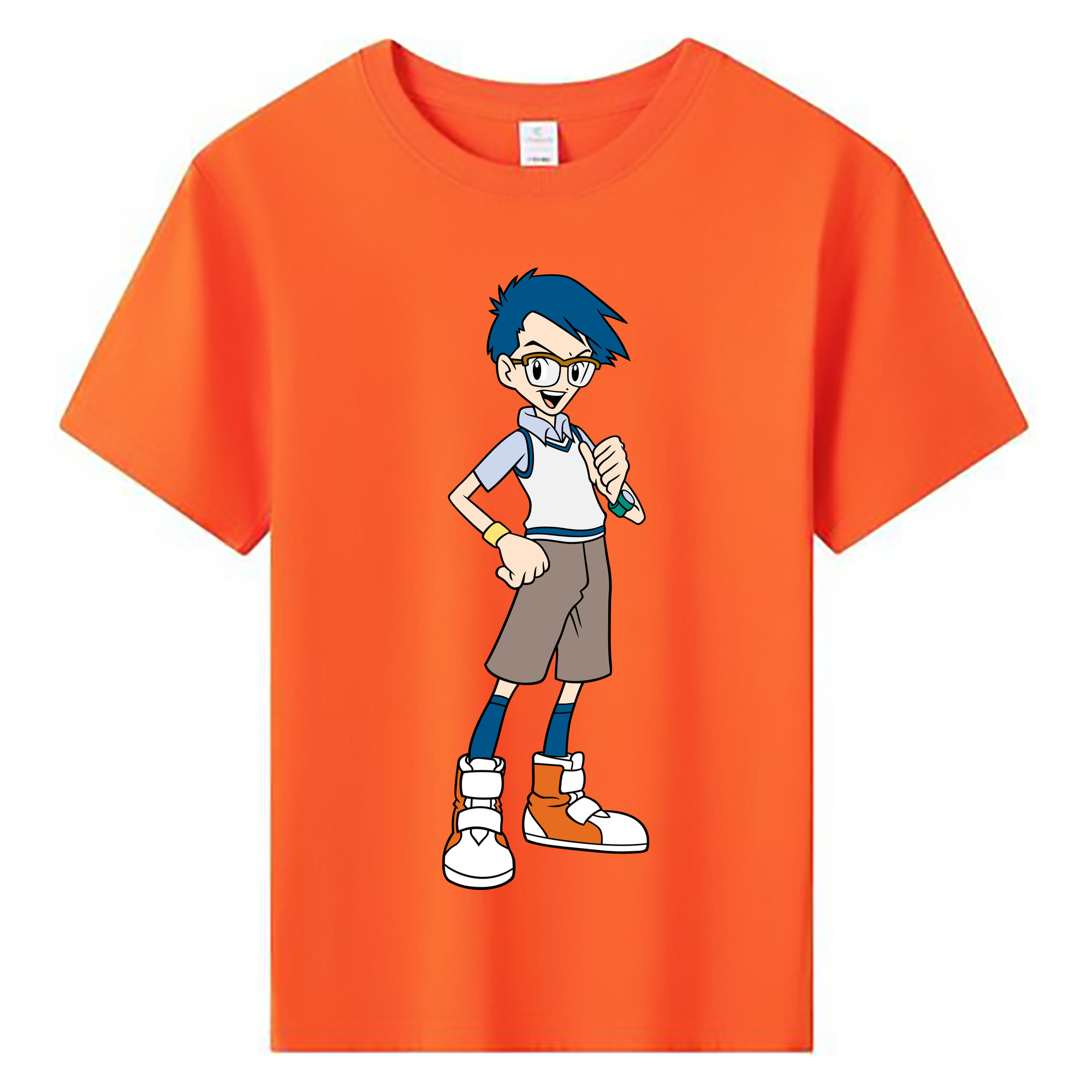 （画像用） Digimon デジタルモンスター/デジモン 綿100％キッズTシャツ（フロントプリント）