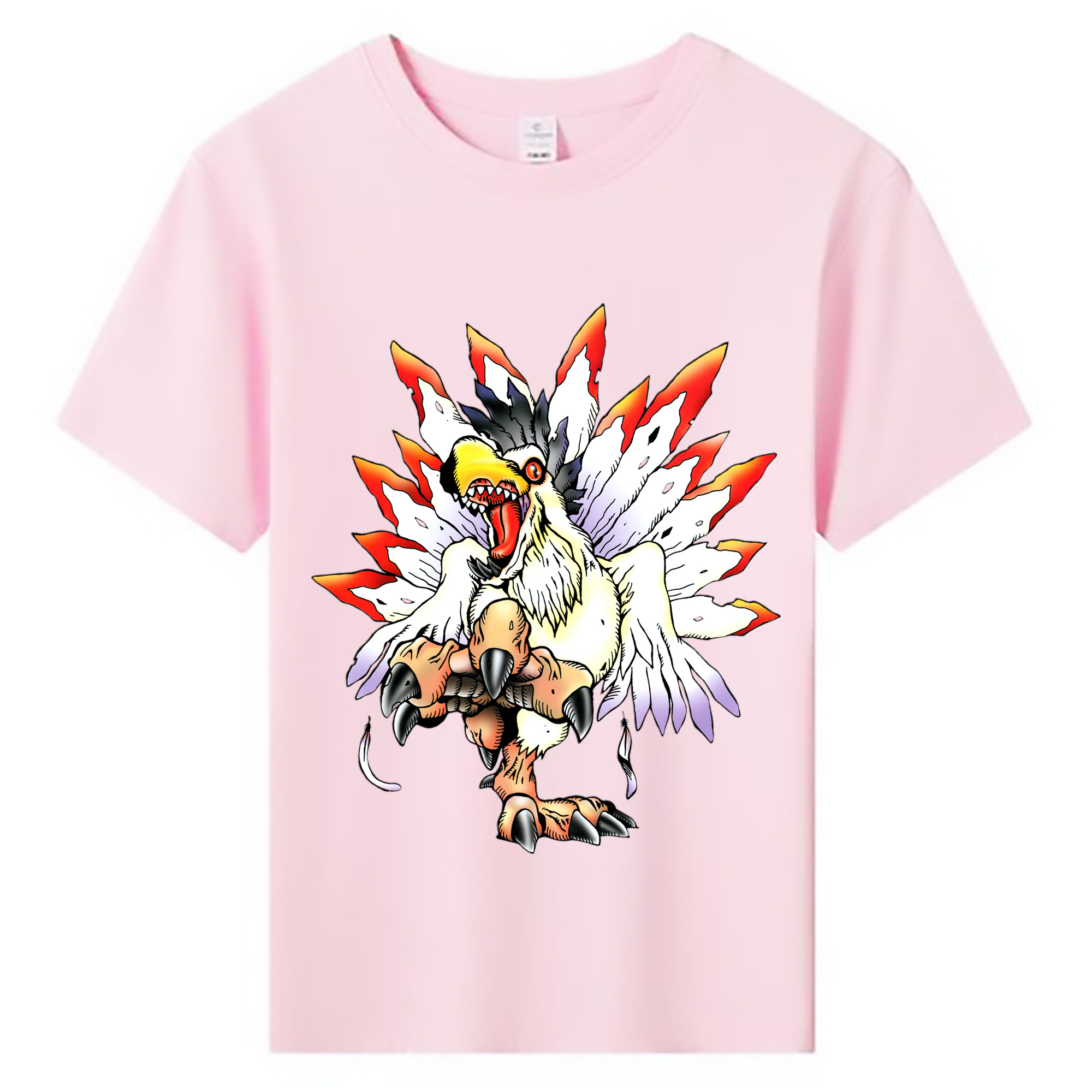 （画像用） Digimon デジタルモンスター/デジモン 綿100％キッズTシャツ（フロントプリント）