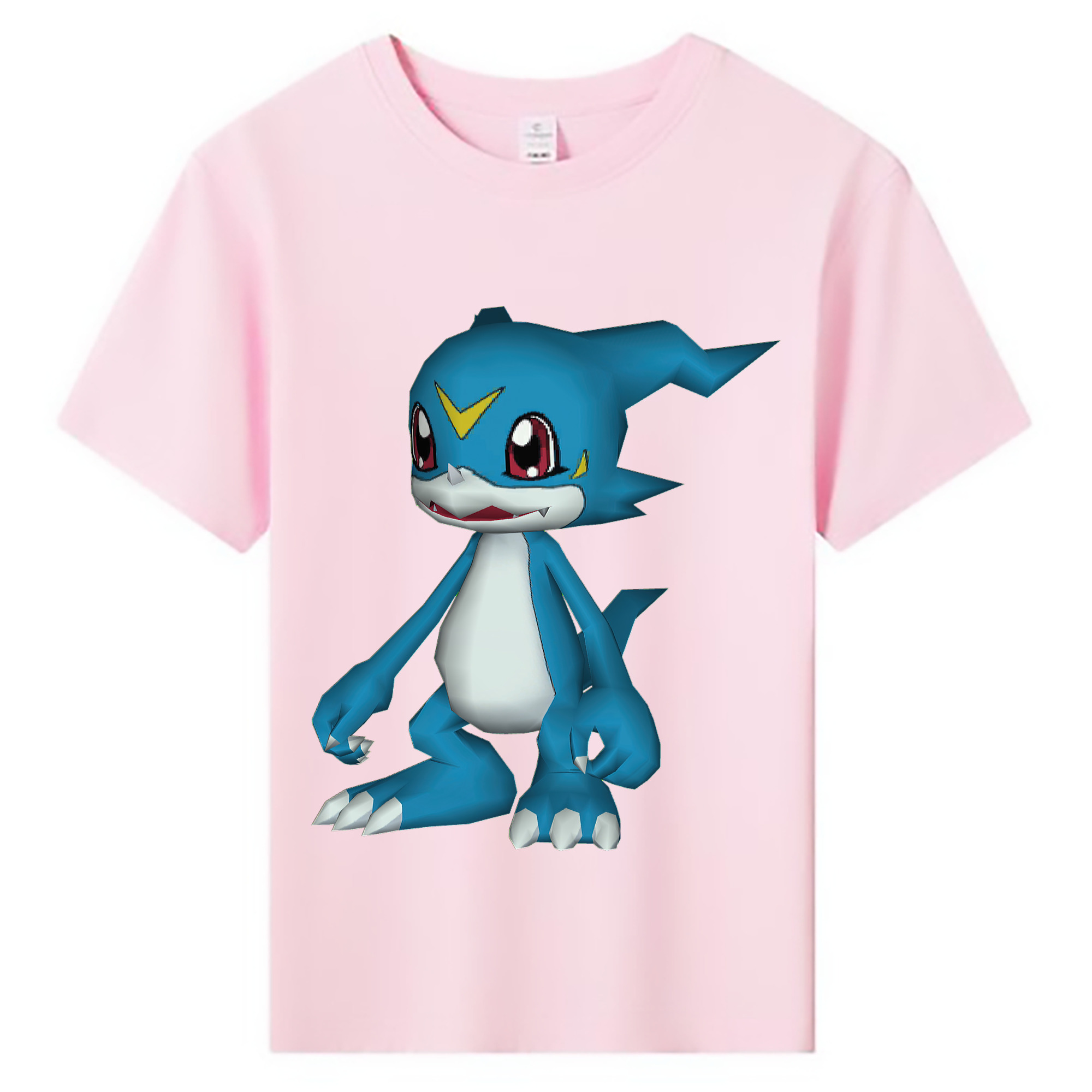 （画像用） Digimon デジタルモンスター/デジモン 綿100％キッズTシャツ（フロントプリント）