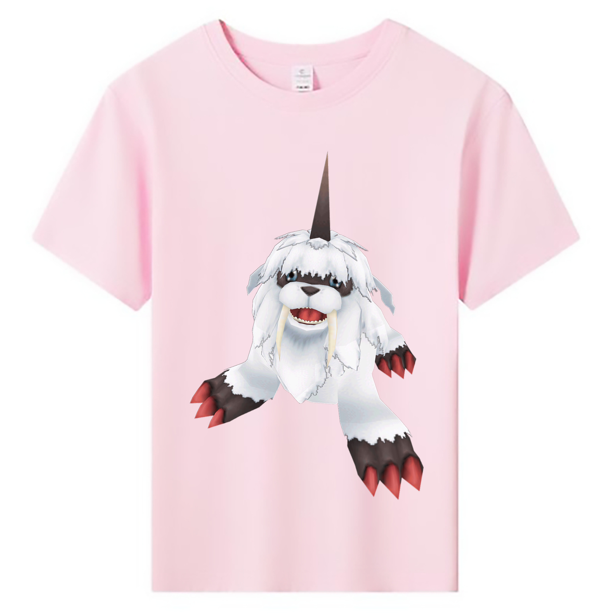 （画像用） Digimon デジタルモンスター/デジモン 綿100％キッズTシャツ（フロントプリント）