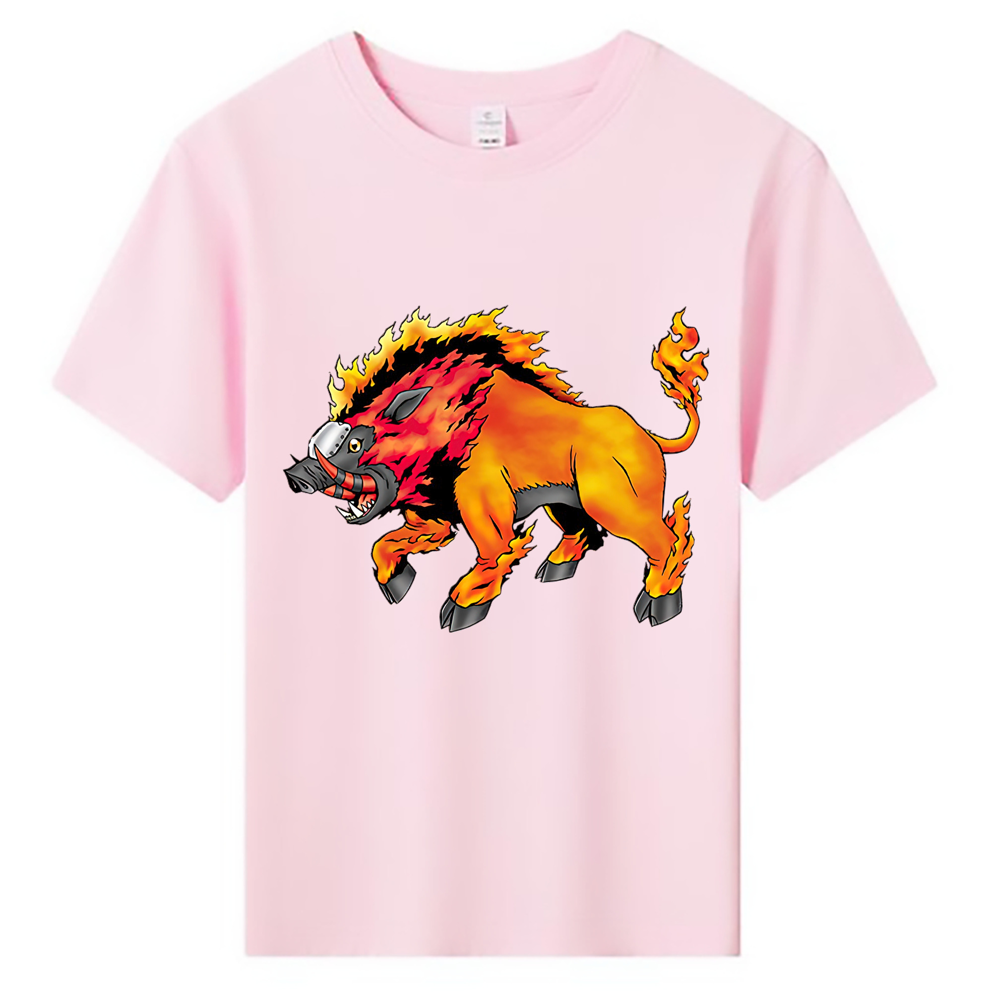 （画像用） Digimon デジタルモンスター/デジモン 綿100％キッズTシャツ（フロントプリント）