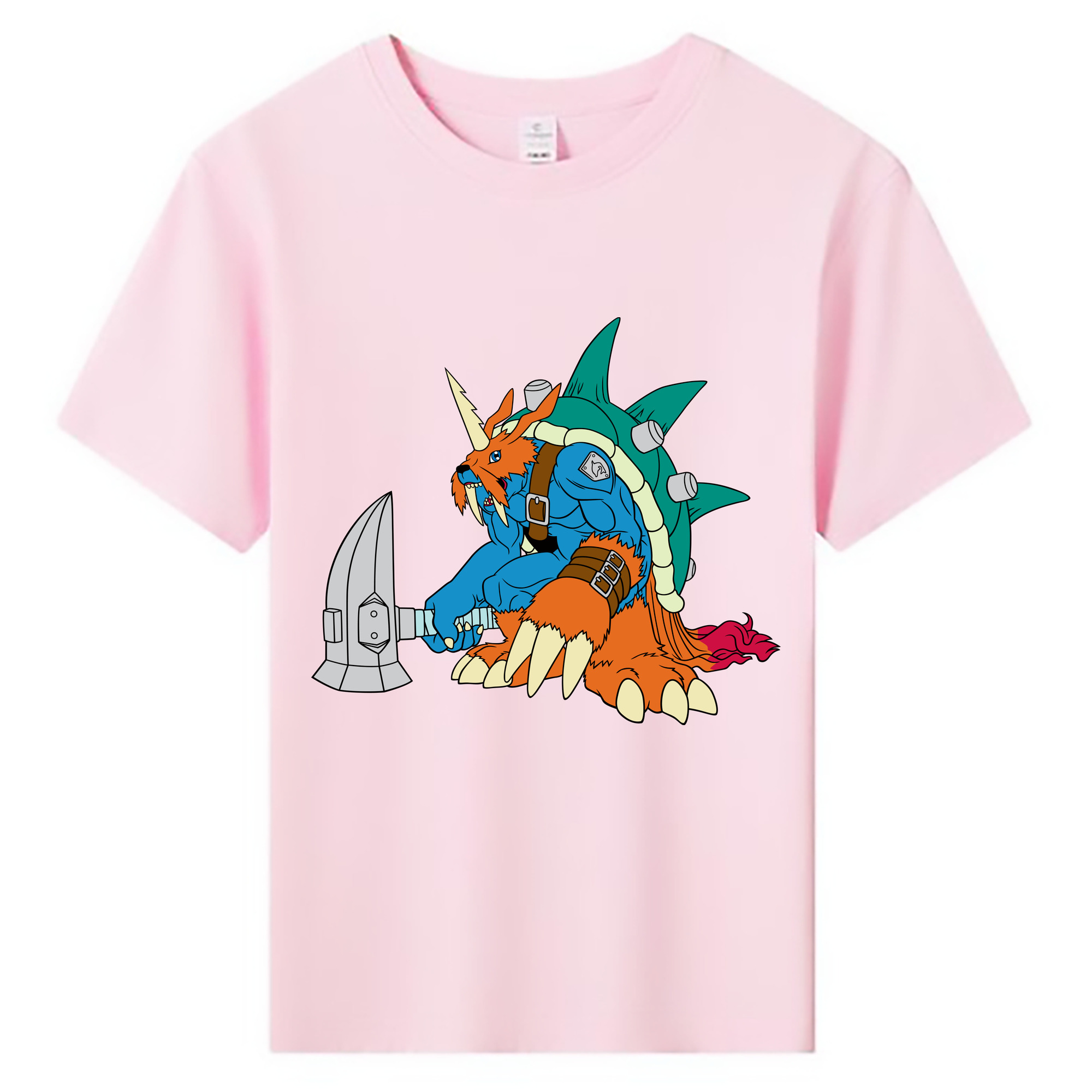 （画像用） Digimon デジタルモンスター/デジモン 綿100％キッズTシャツ（フロントプリント）