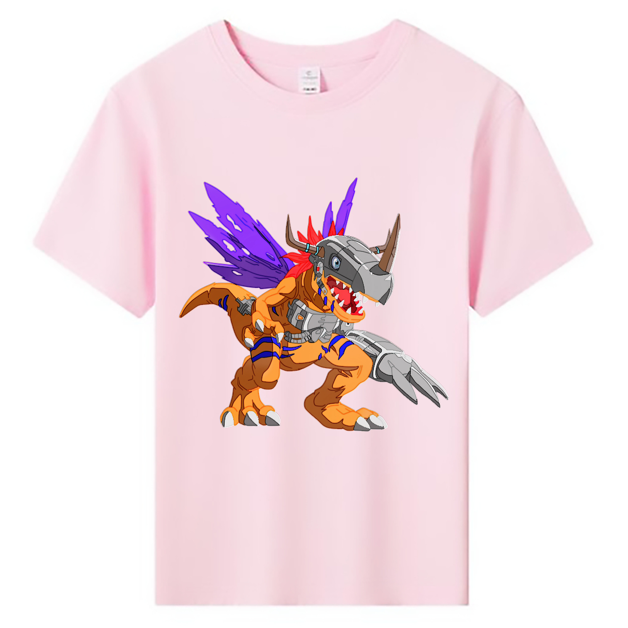 （画像用） Digimon デジタルモンスター/デジモン 綿100％キッズTシャツ（フロントプリント）