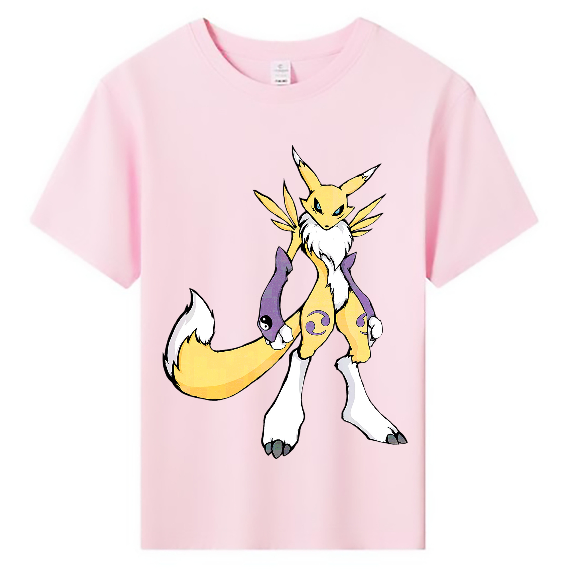 （画像用） Digimon デジタルモンスター/デジモン 綿100％キッズTシャツ（フロントプリント）