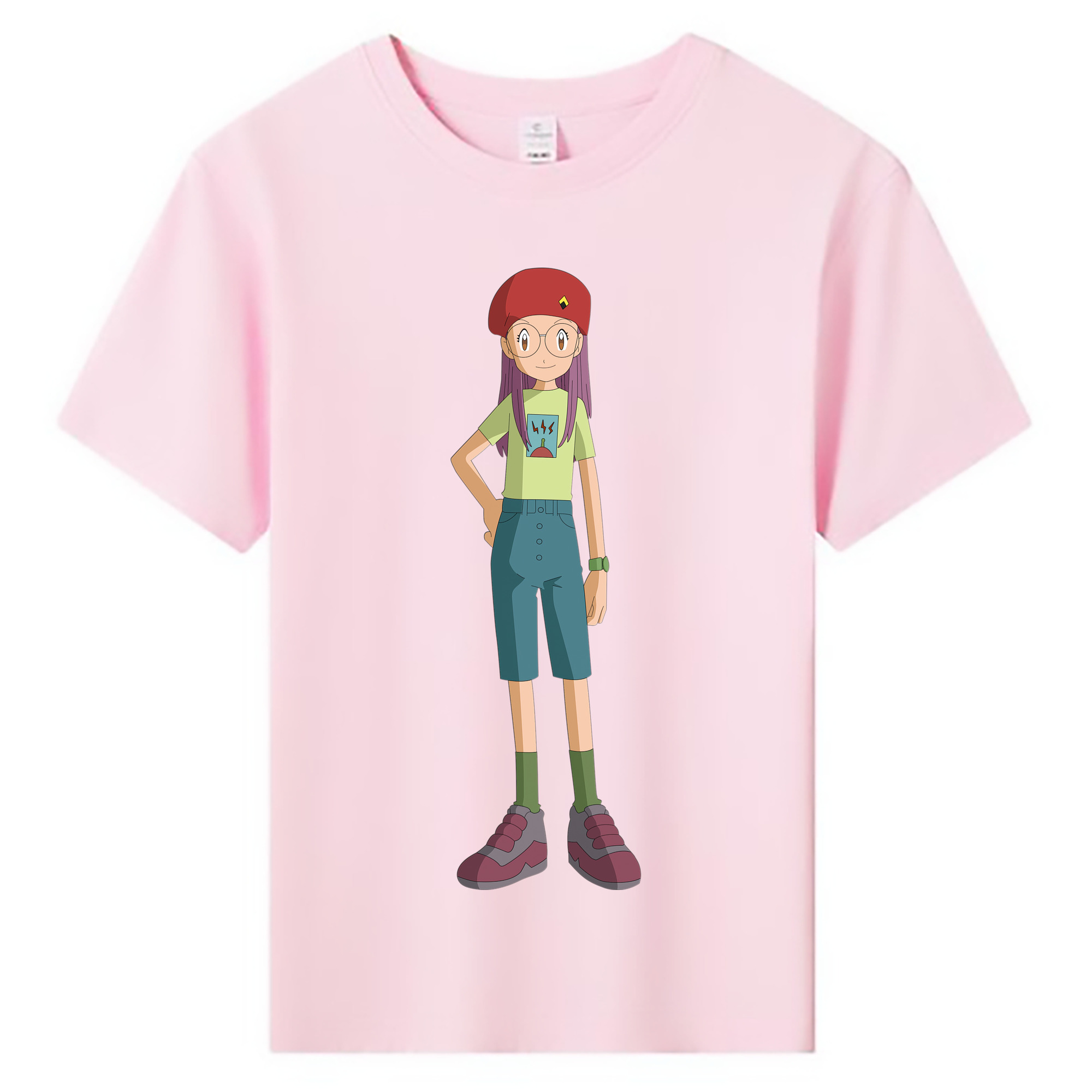 （画像用） Digimon デジタルモンスター/デジモン 綿100％キッズTシャツ（フロントプリント）