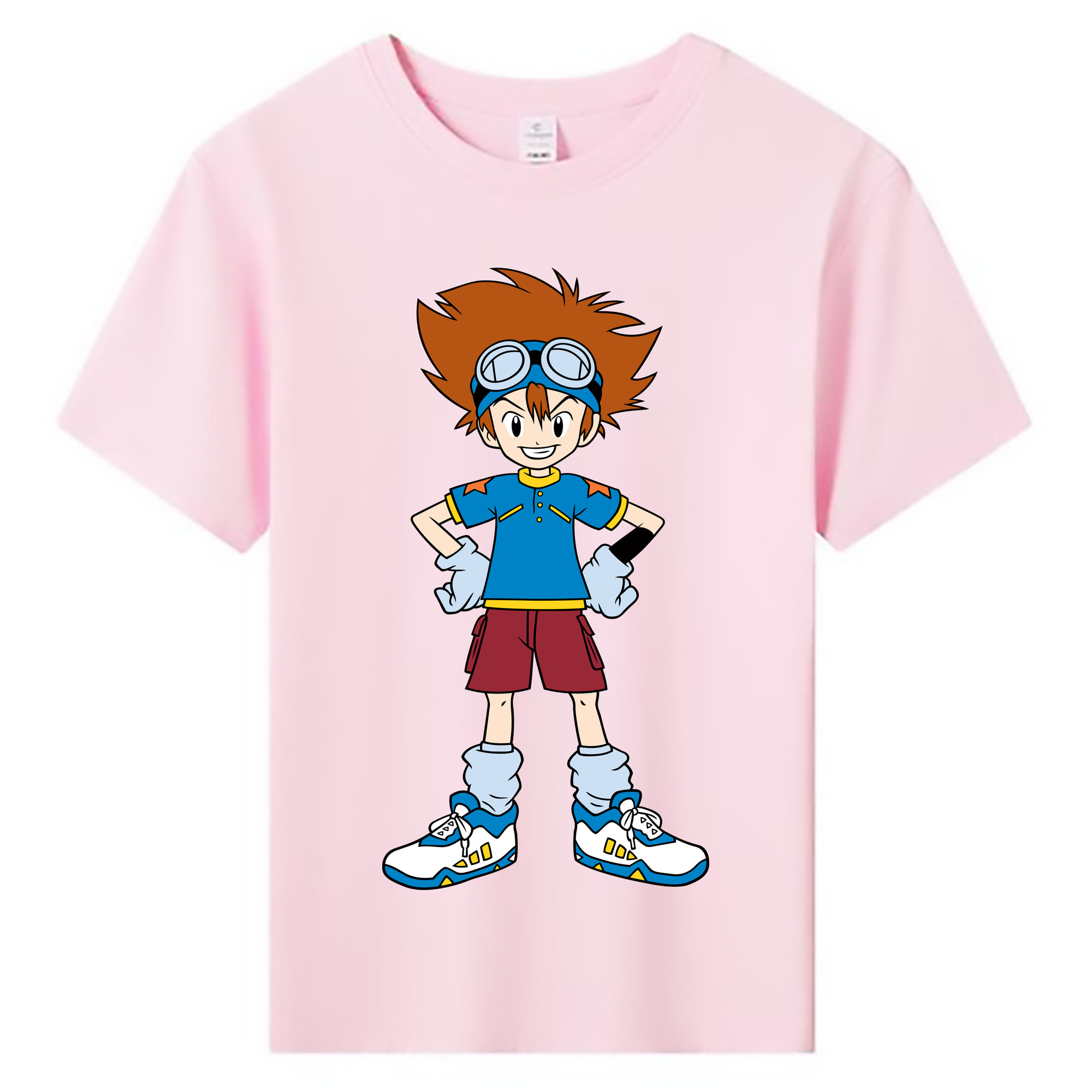 （画像用） Digimon デジタルモンスター/デジモン 綿100％キッズTシャツ（フロントプリント）