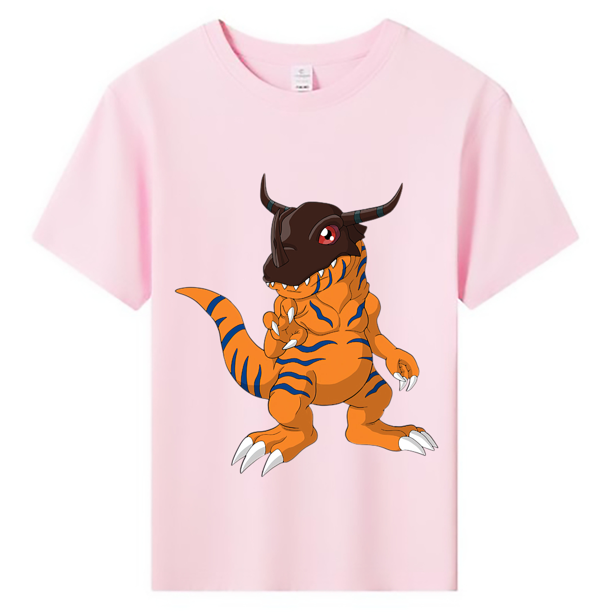 （画像用） Digimon デジタルモンスター/デジモン 綿100％キッズTシャツ（フロントプリント）