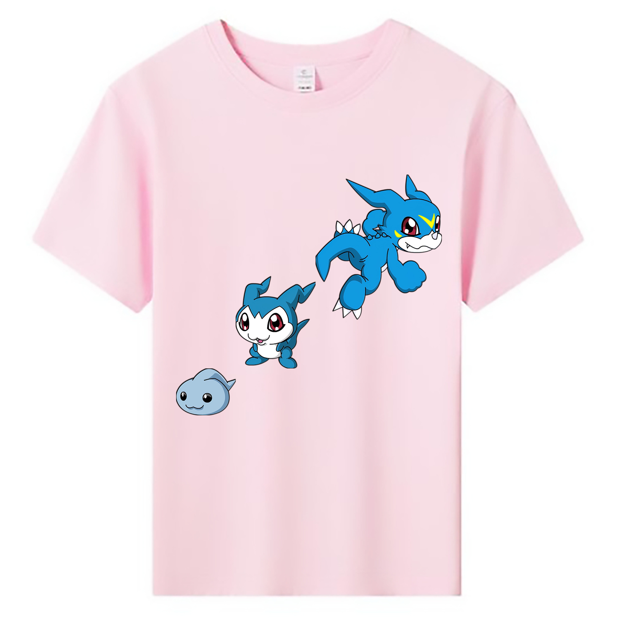 （画像用） Digimon デジタルモンスター/デジモン 綿100％キッズTシャツ（フロントプリント）
