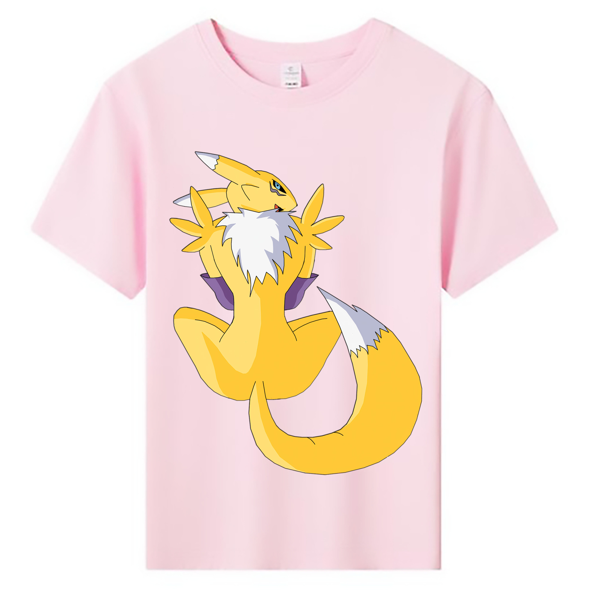 （画像用） Digimon デジタルモンスター/デジモン 綿100％キッズTシャツ（フロントプリント）