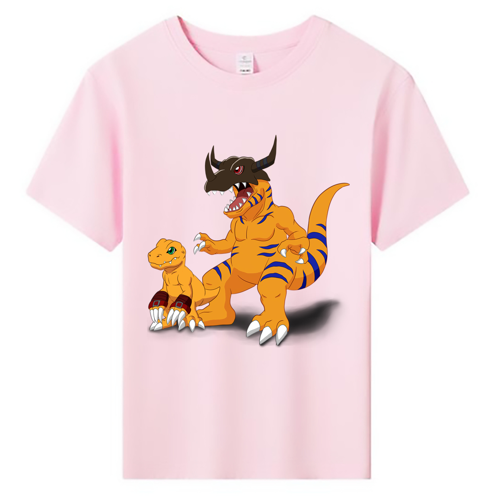 （画像用） Digimon デジタルモンスター/デジモン 綿100％キッズTシャツ（フロントプリント）