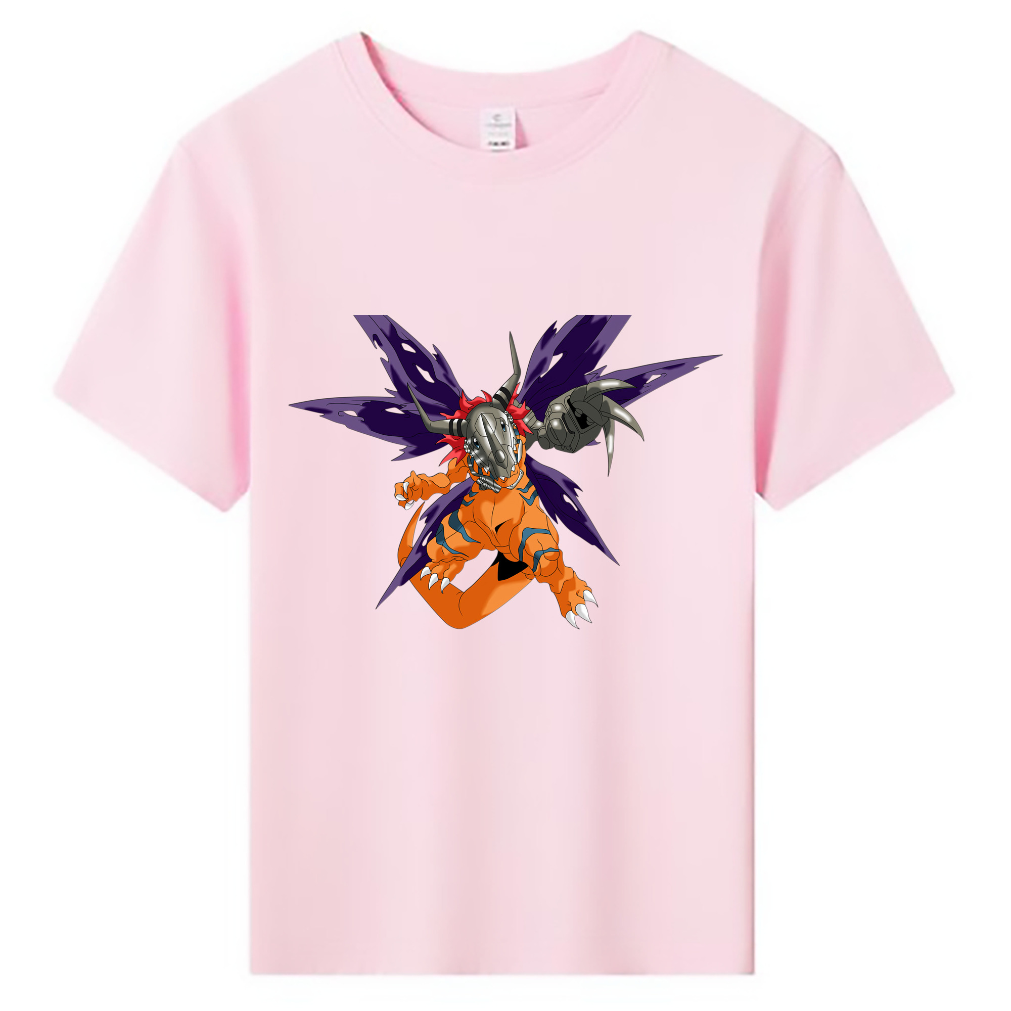 （画像用） Digimon デジタルモンスター/デジモン 綿100％キッズTシャツ（フロントプリント）