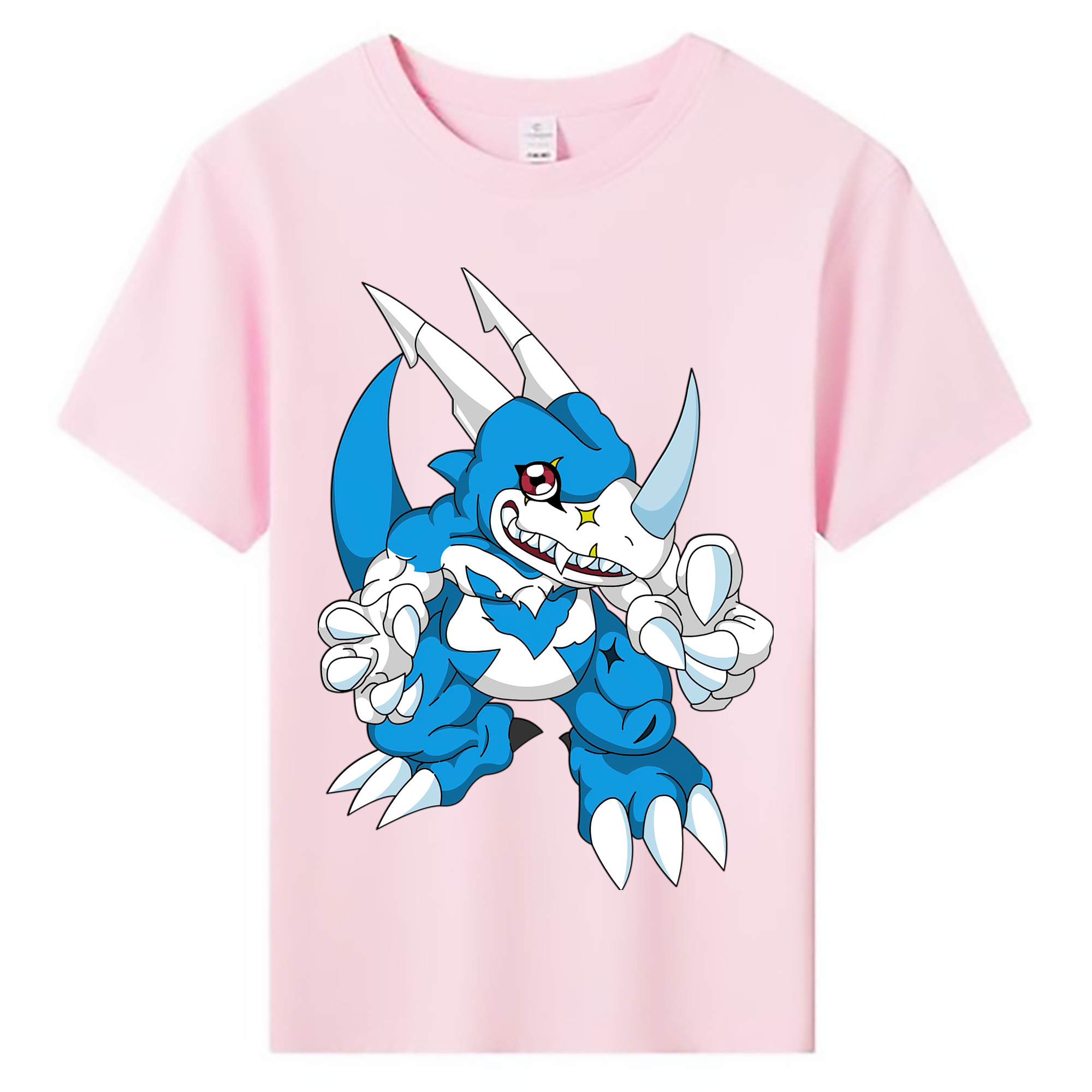 （画像用） Digimon デジタルモンスター/デジモン 綿100％キッズTシャツ（フロントプリント）