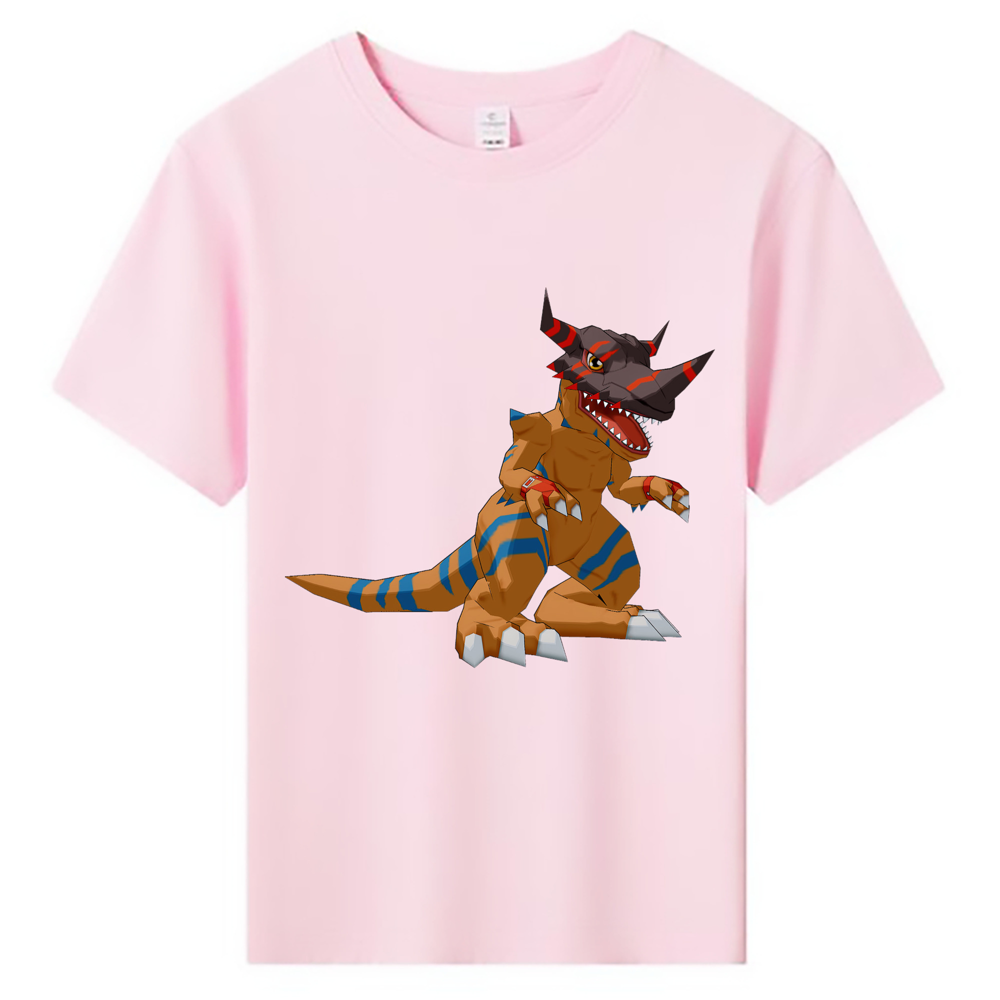 （画像用） Digimon デジタルモンスター/デジモン 綿100％キッズTシャツ（フロントプリント）