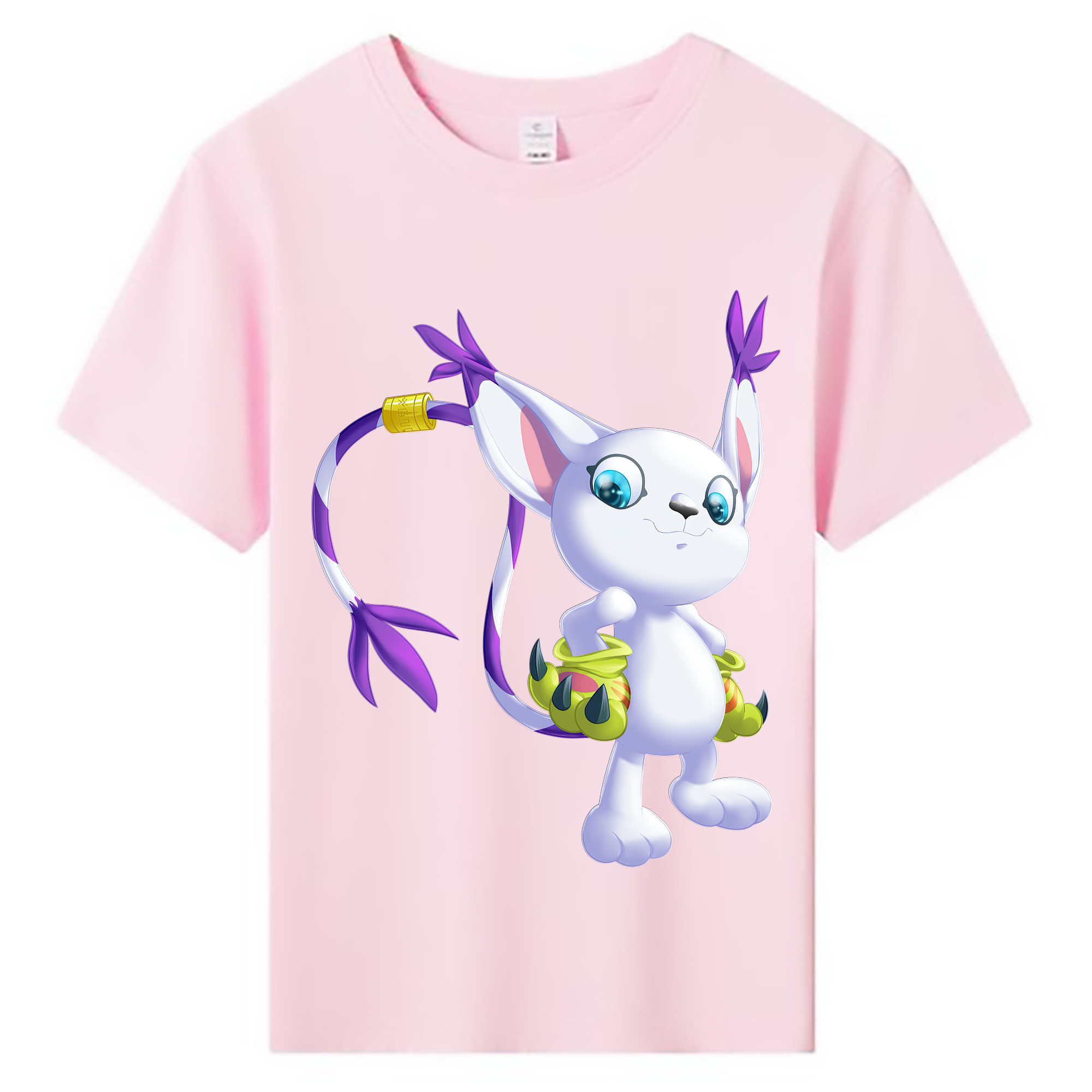 （画像用） Digimon デジタルモンスター/デジモン 綿100％キッズTシャツ（フロントプリント）