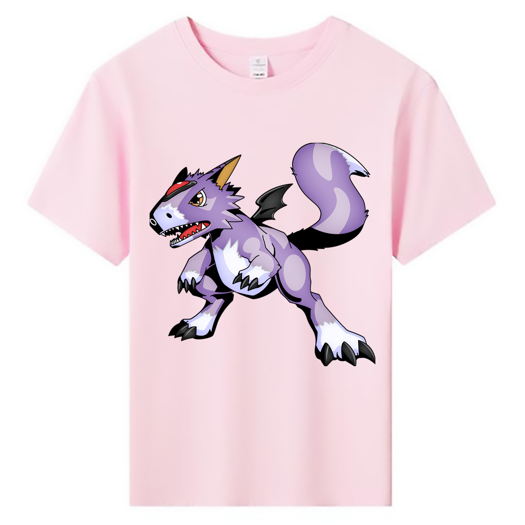 （画像用） Digimon デジタルモンスター/デジモン 綿100％キッズTシャツ（フロントプリント）