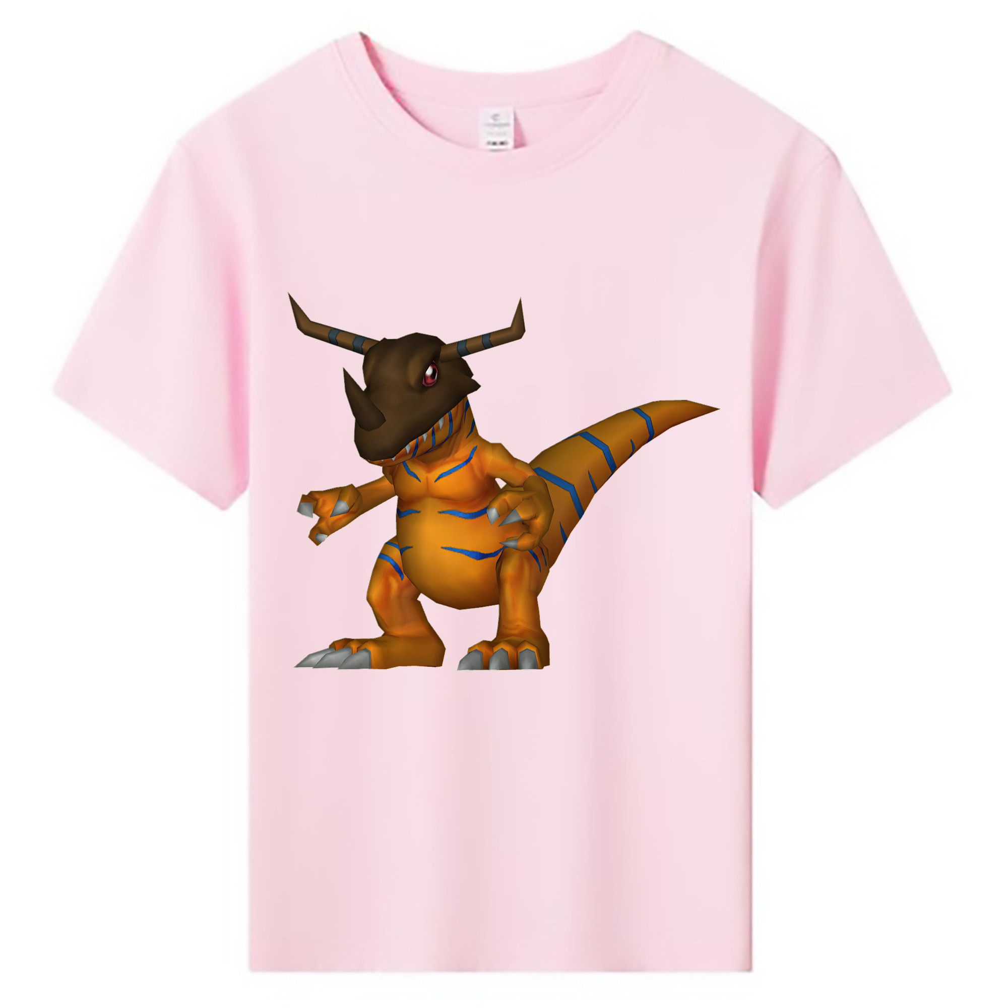 （画像用） Digimon デジタルモンスター/デジモン 綿100％キッズTシャツ（フロントプリント）