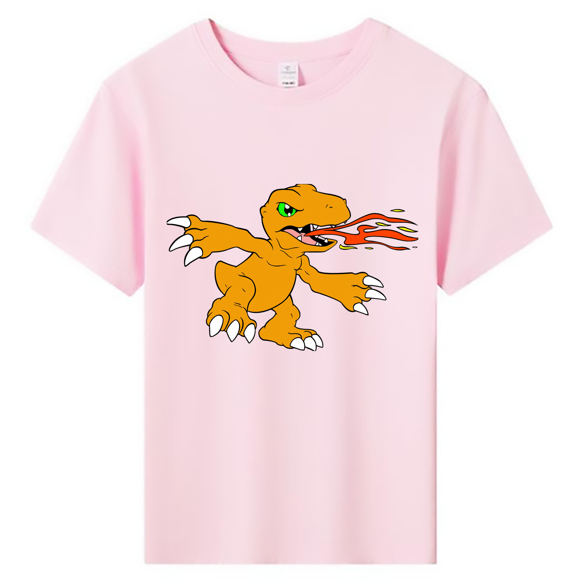 （画像用） Digimon デジタルモンスター/デジモン 綿100％キッズTシャツ（フロントプリント）