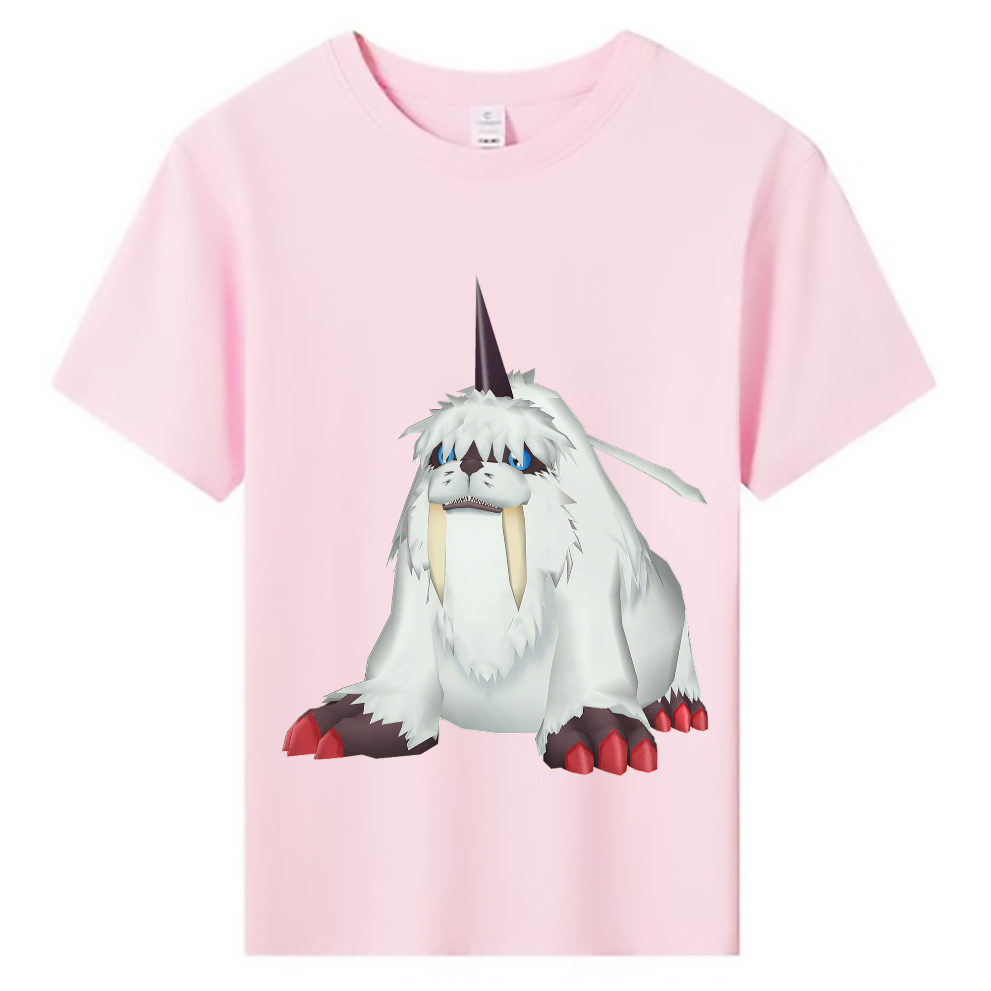 （画像用） Digimon デジタルモンスター/デジモン 綿100％キッズTシャツ（フロントプリント）