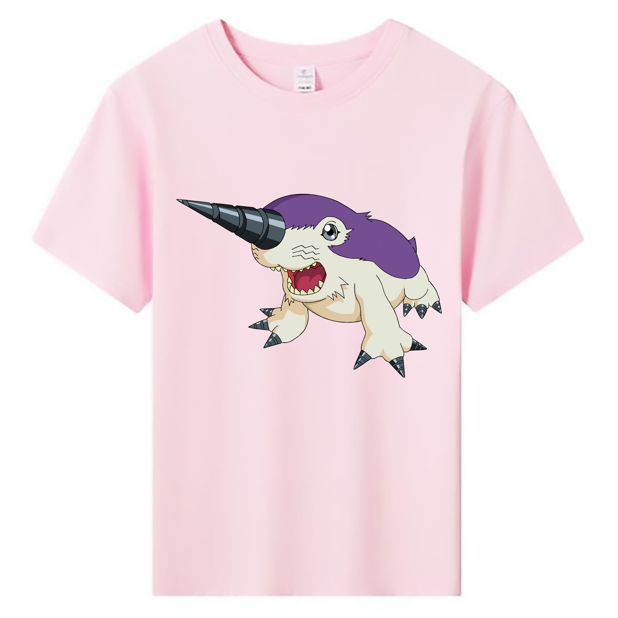 （画像用） Digimon デジタルモンスター/デジモン 綿100％キッズTシャツ（フロントプリント）