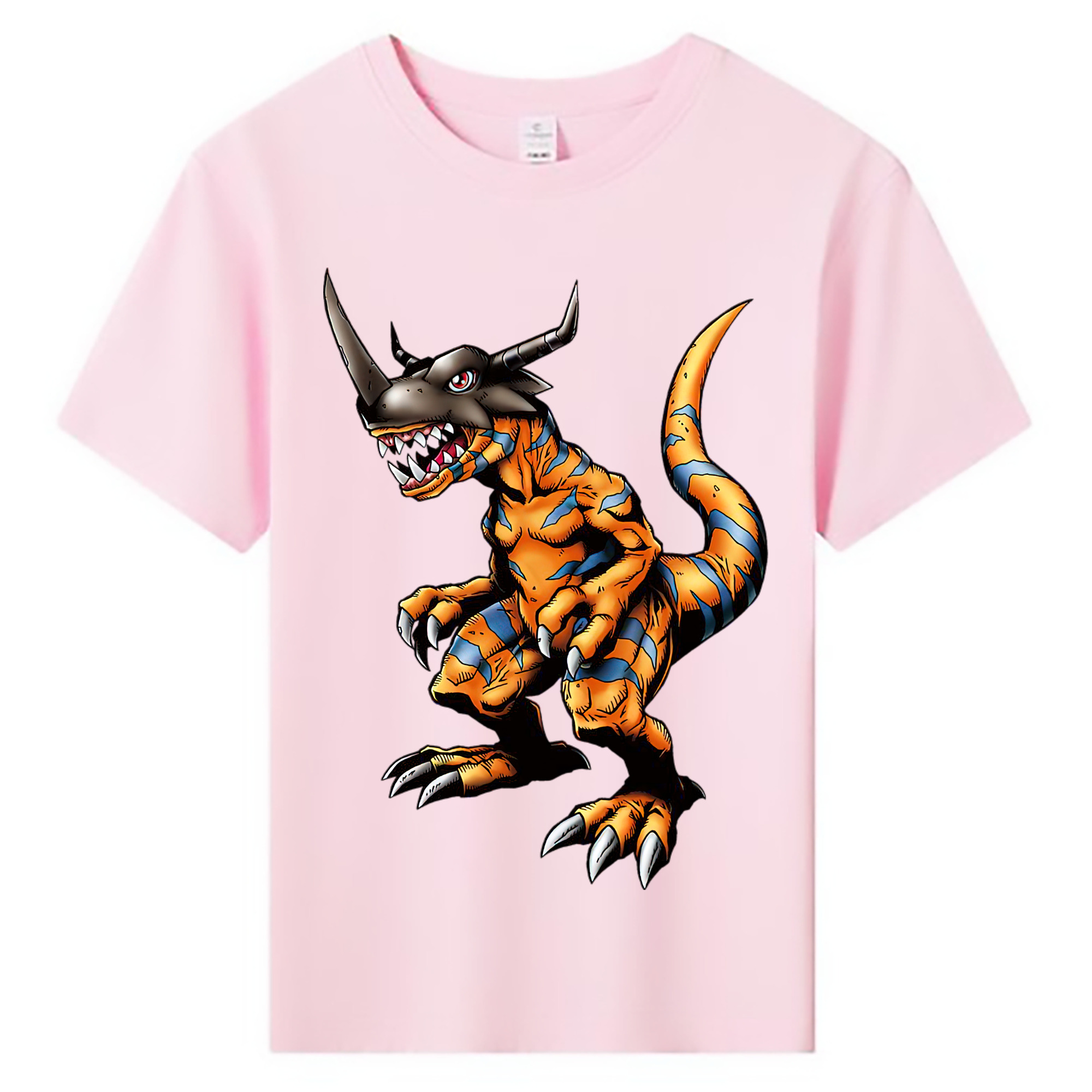 （画像用） Digimon デジタルモンスター/デジモン 綿100％キッズTシャツ（フロントプリント）