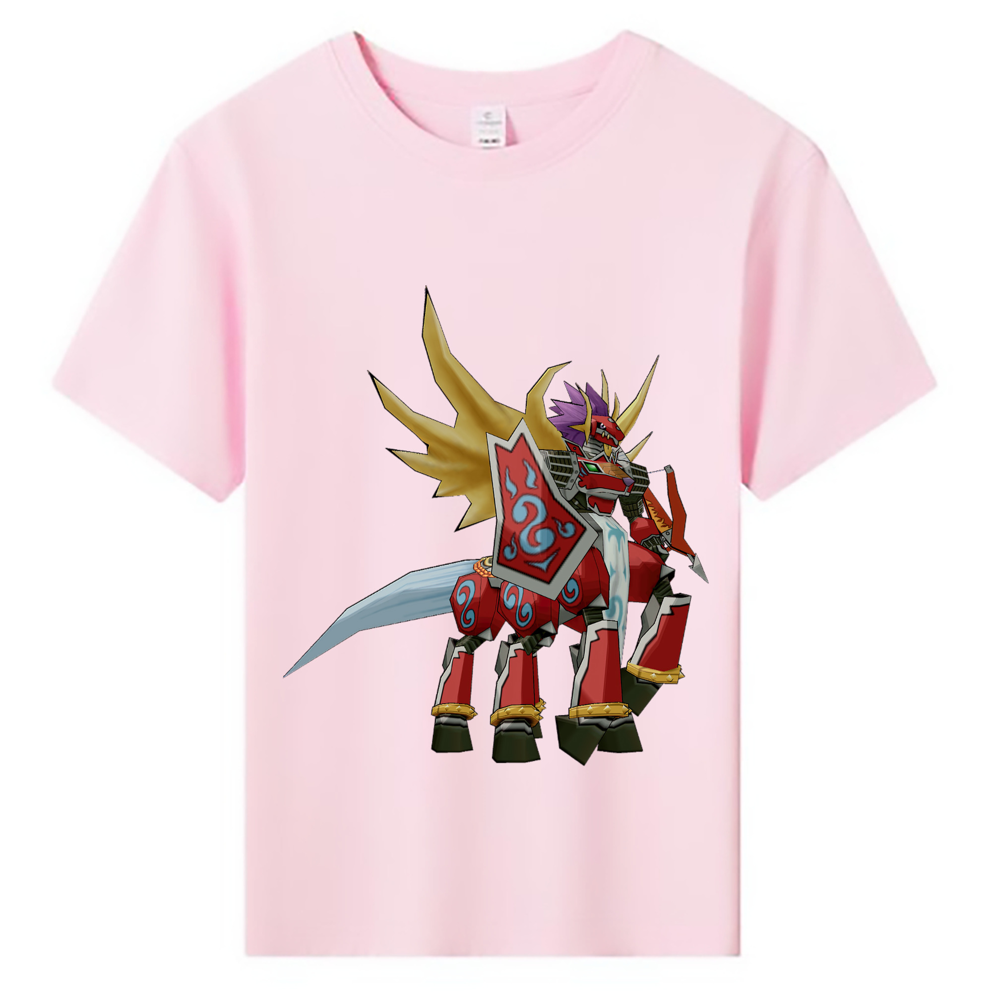 （画像用） Digimon デジタルモンスター/デジモン 綿100％キッズTシャツ（フロントプリント）