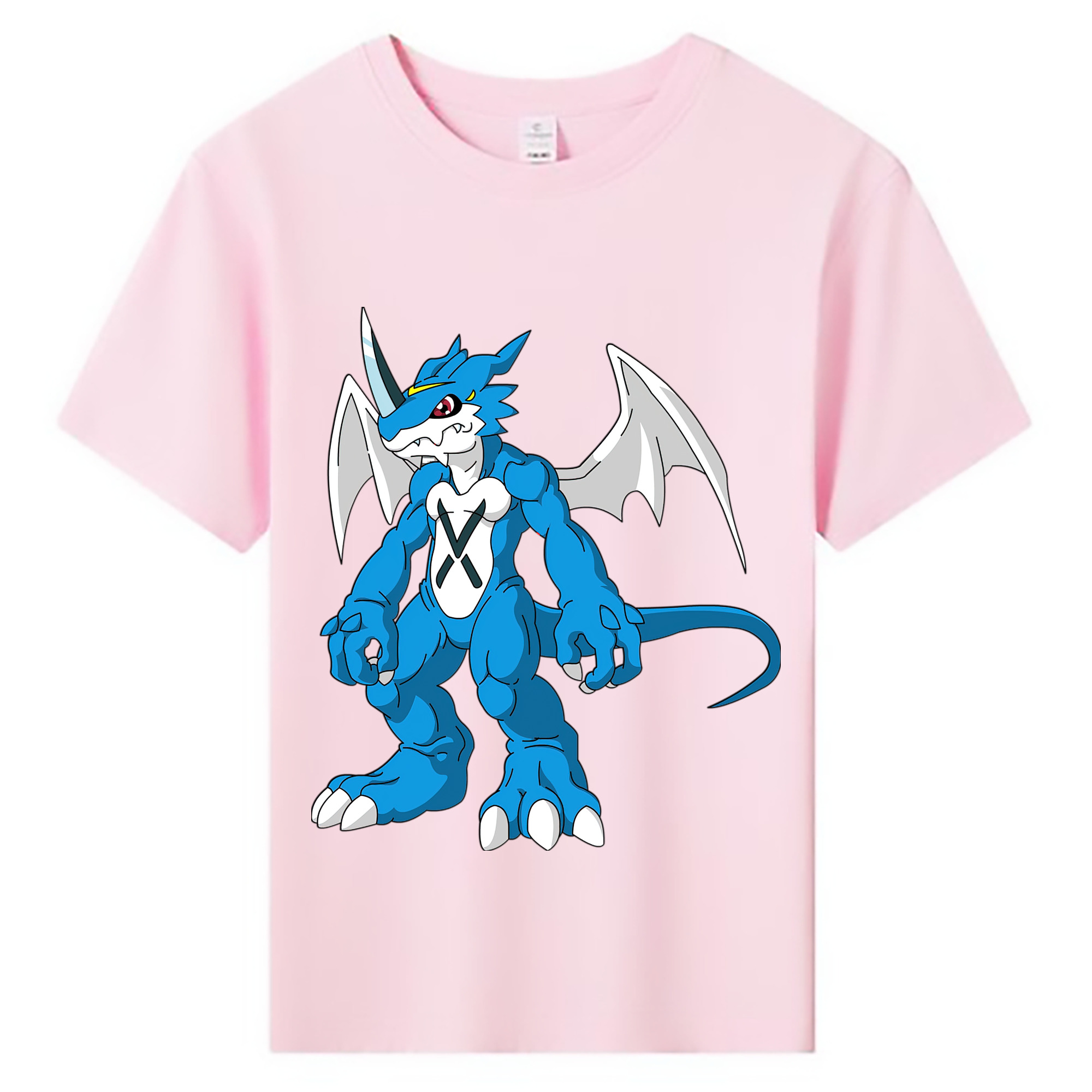 （画像用） Digimon デジタルモンスター/デジモン 綿100％キッズTシャツ（フロントプリント）