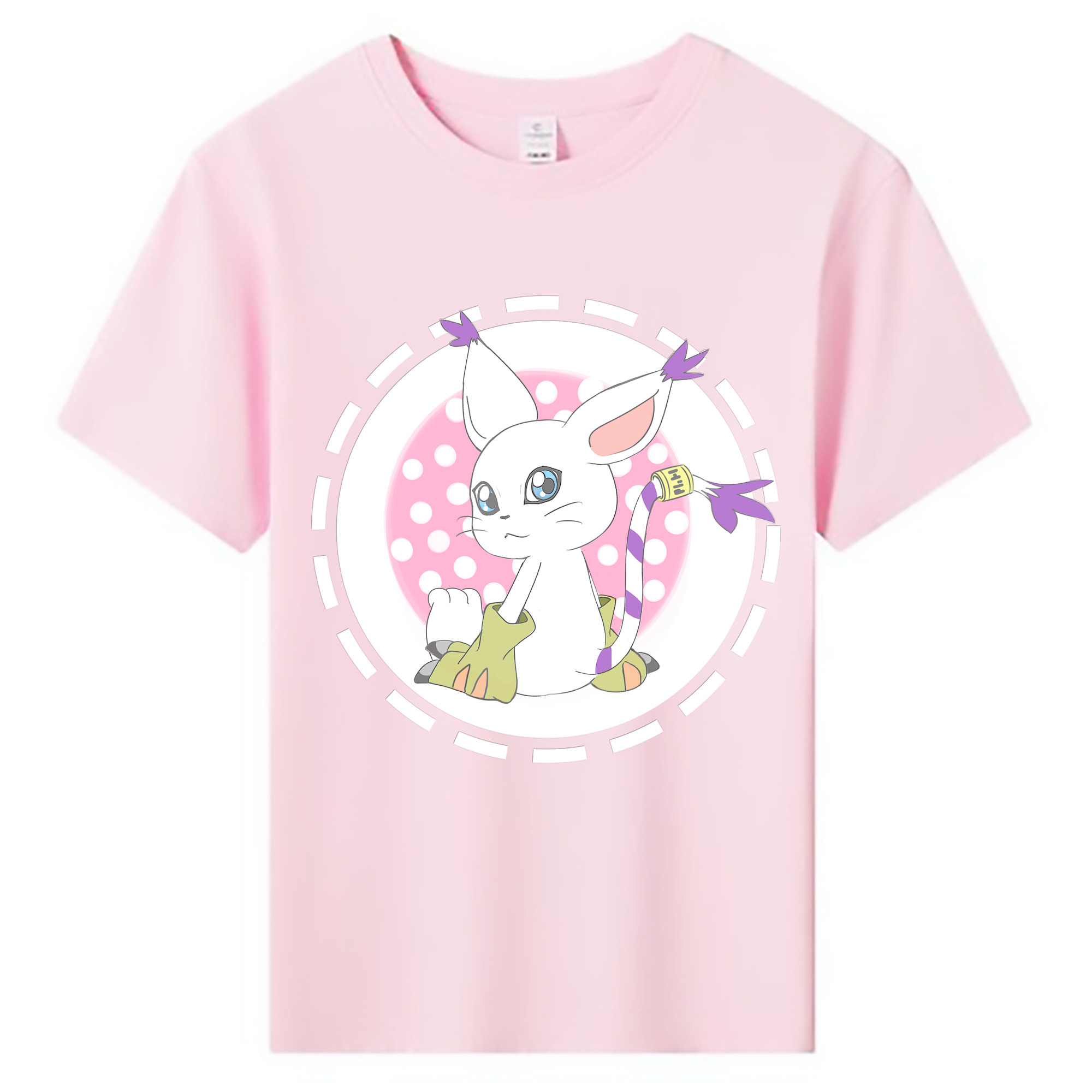 （画像用） Digimon デジタルモンスター/デジモン 綿100％キッズTシャツ（フロントプリント）