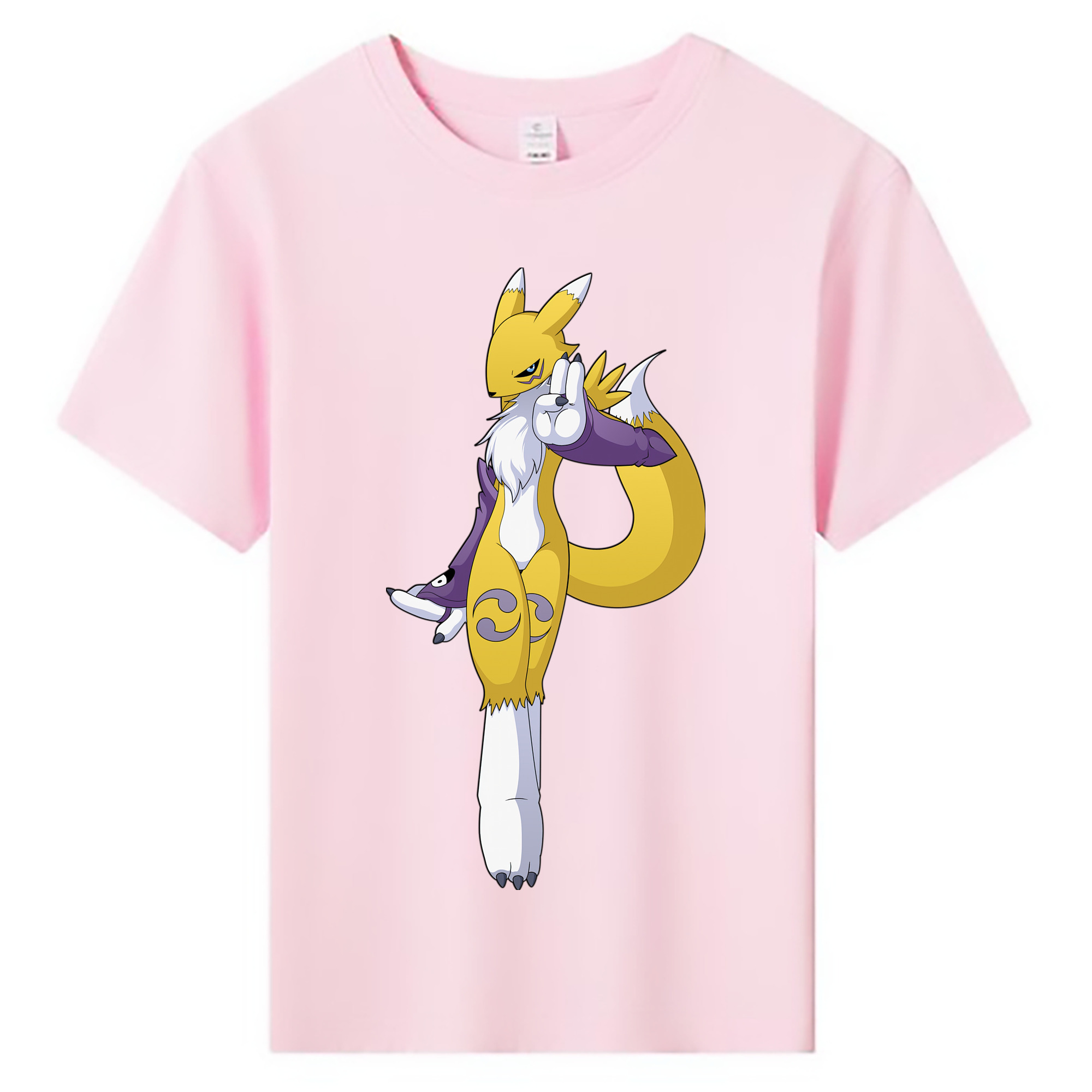 （画像用） Digimon デジタルモンスター/デジモン 綿100％キッズTシャツ（フロントプリント）
