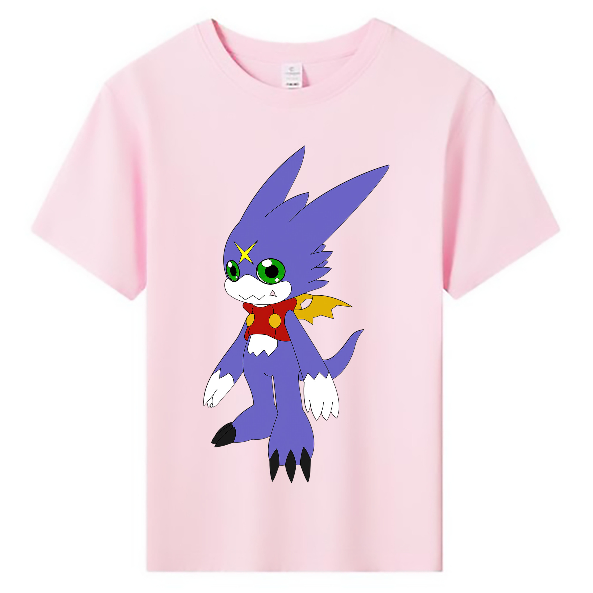 （画像用） Digimon デジタルモンスター/デジモン 綿100％キッズTシャツ（フロントプリント）