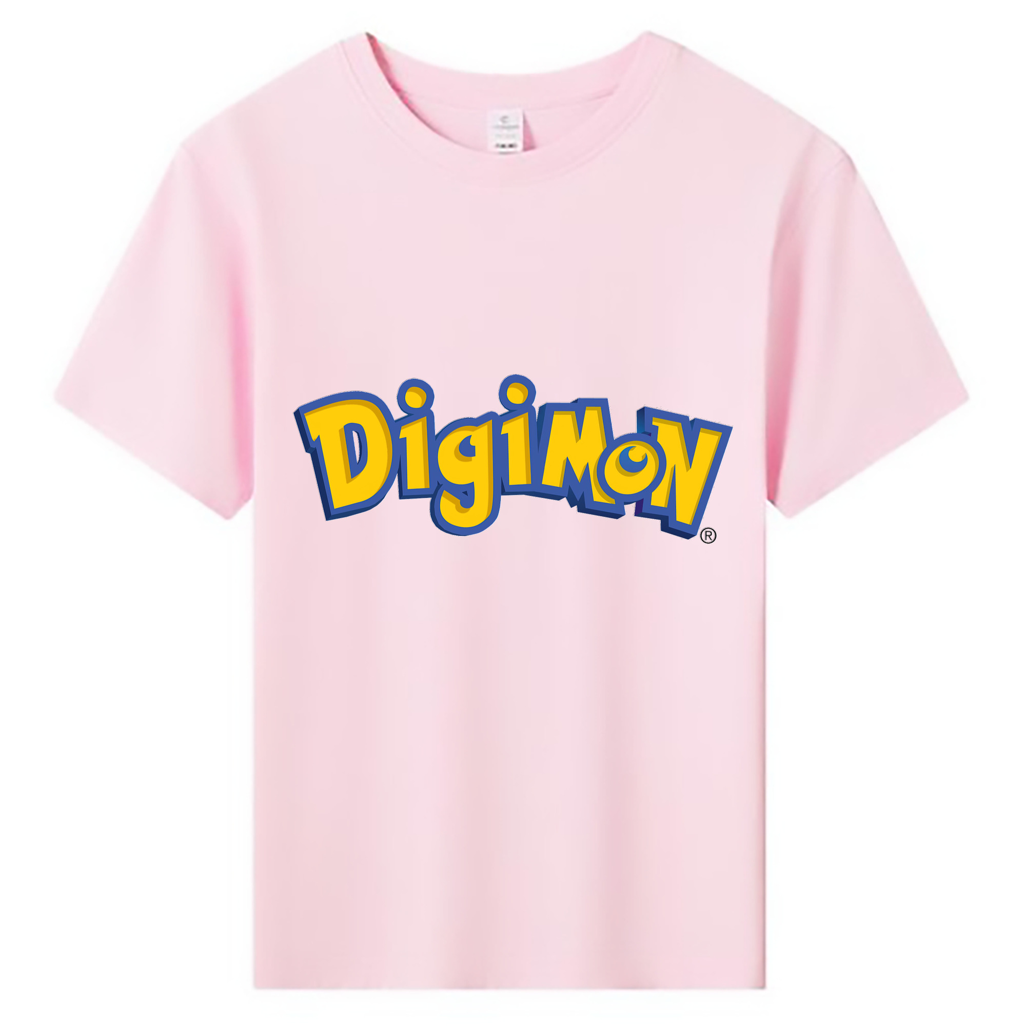 （画像用） Digimon デジタルモンスター/デジモン 綿100％キッズTシャツ（フロントプリント）