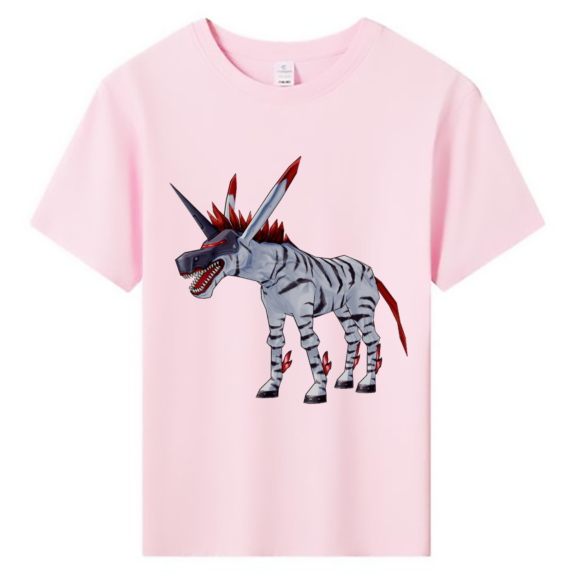 （画像用） Digimon デジタルモンスター/デジモン 綿100％キッズTシャツ（フロントプリント）