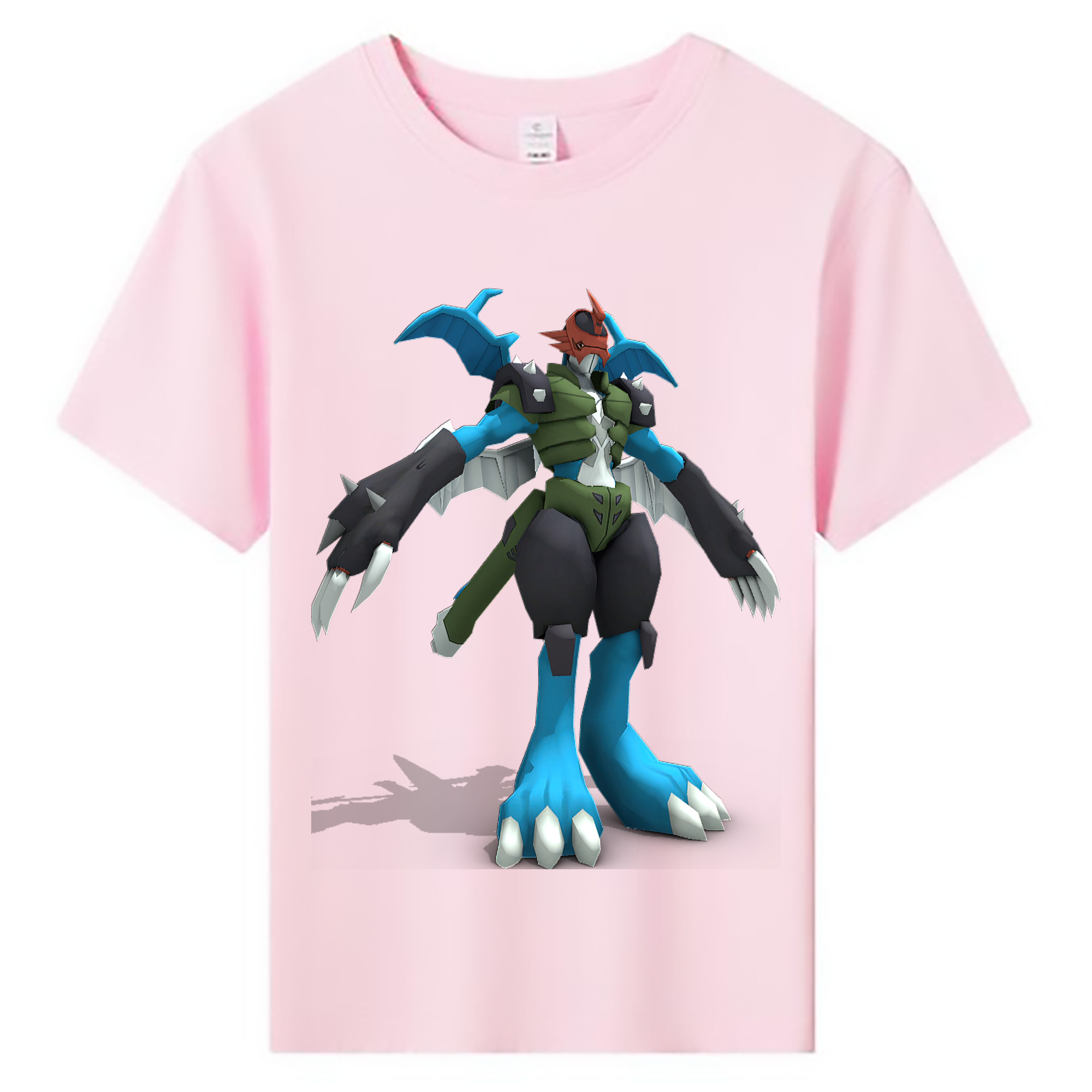 （画像用） Digimon デジタルモンスター/デジモン 綿100％キッズTシャツ（フロントプリント）