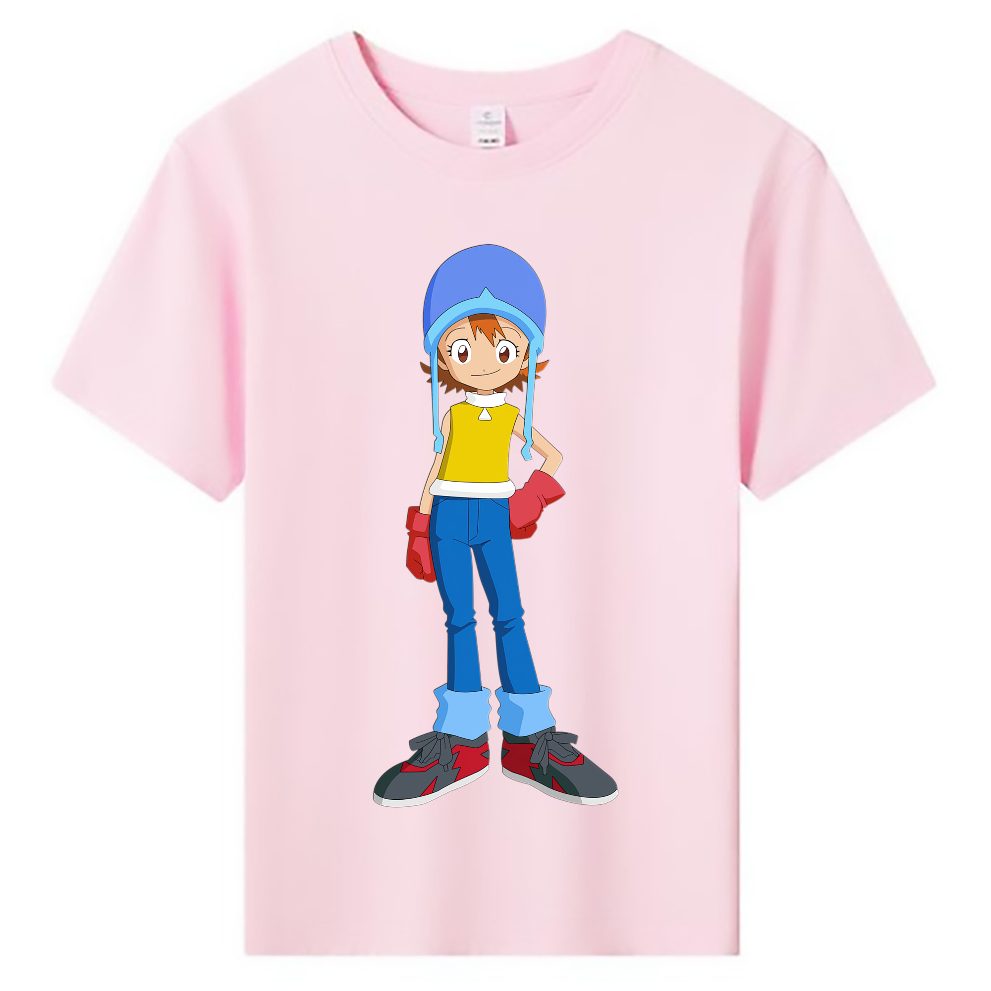 （画像用） Digimon デジタルモンスター/デジモン 綿100％キッズTシャツ（フロントプリント）