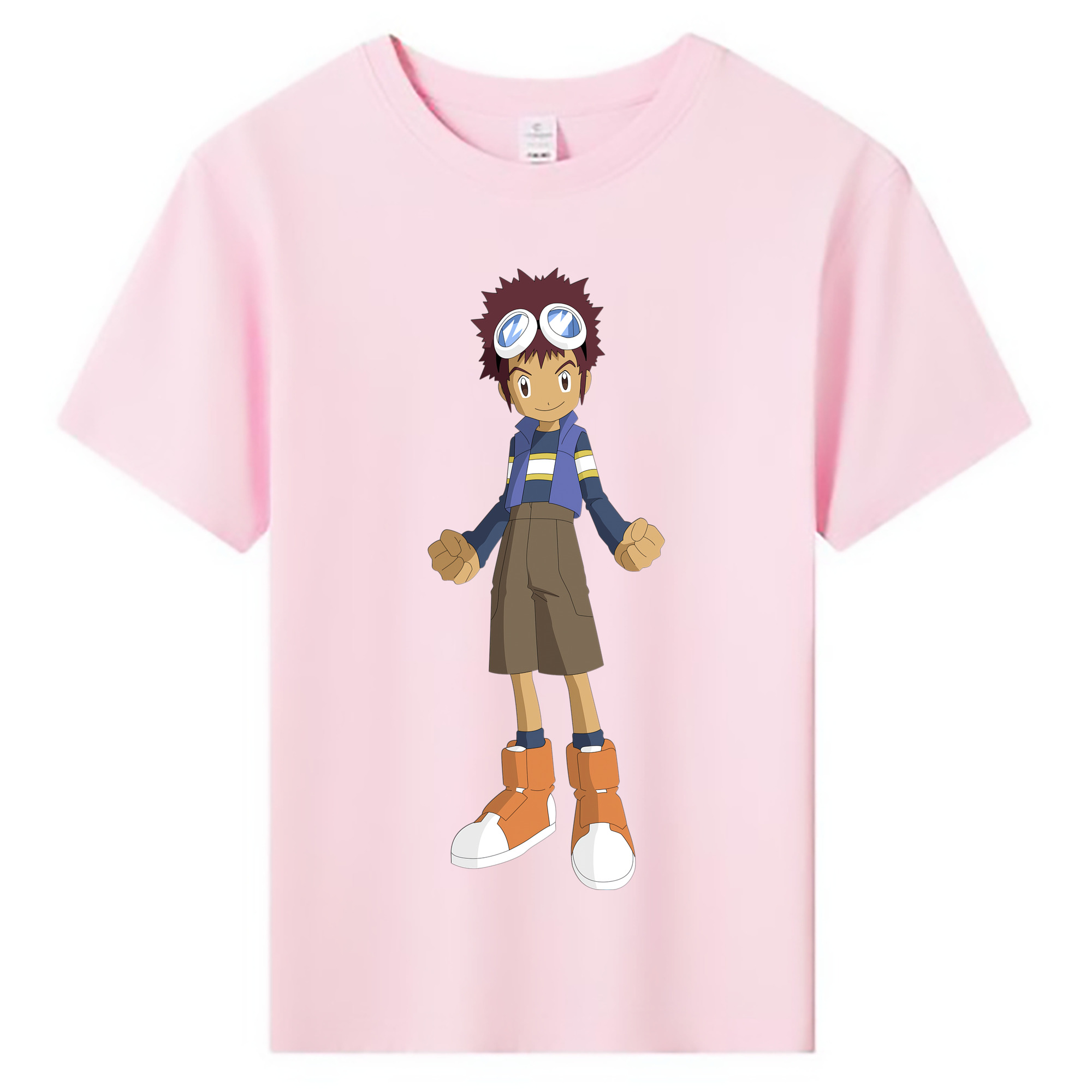 （画像用） Digimon デジタルモンスター/デジモン 綿100％キッズTシャツ（フロントプリント）