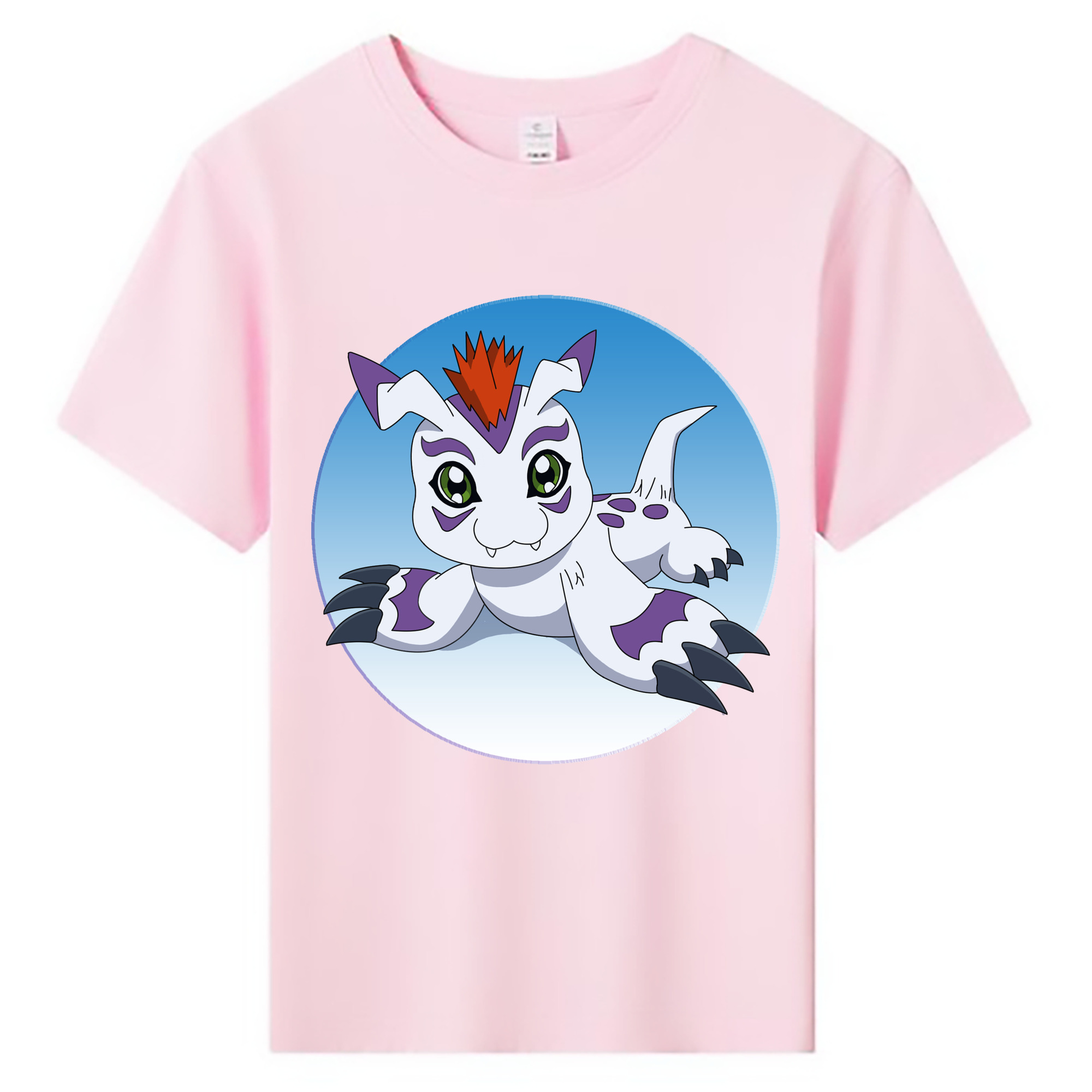 （画像用） Digimon デジタルモンスター/デジモン 綿100％キッズTシャツ（フロントプリント）