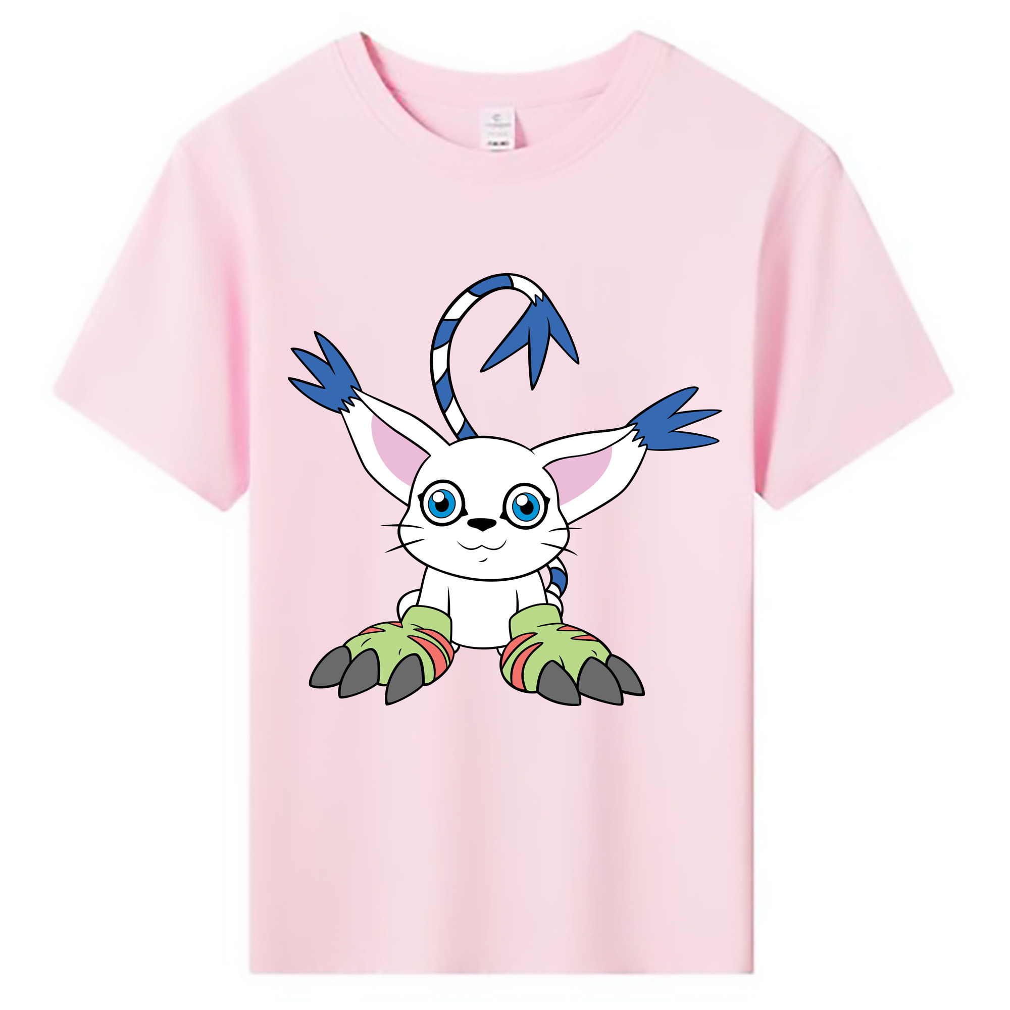 （画像用） Digimon デジタルモンスター/デジモン 綿100％キッズTシャツ（フロントプリント）