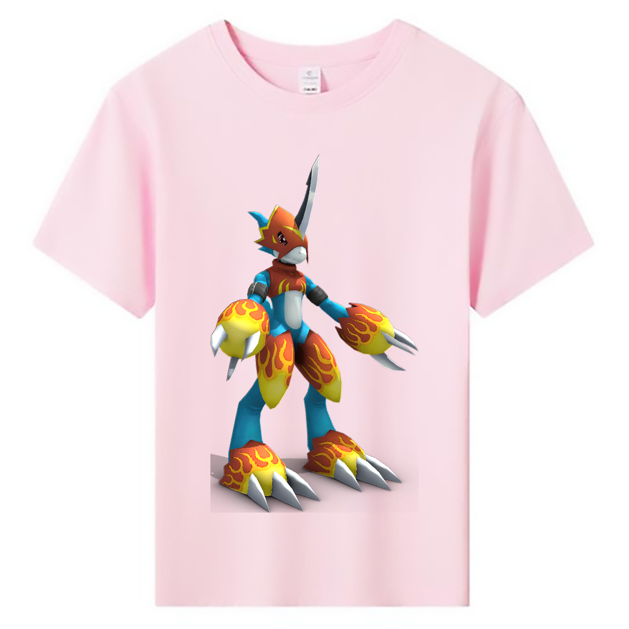 （画像用） Digimon デジタルモンスター/デジモン 綿100％キッズTシャツ（フロントプリント）